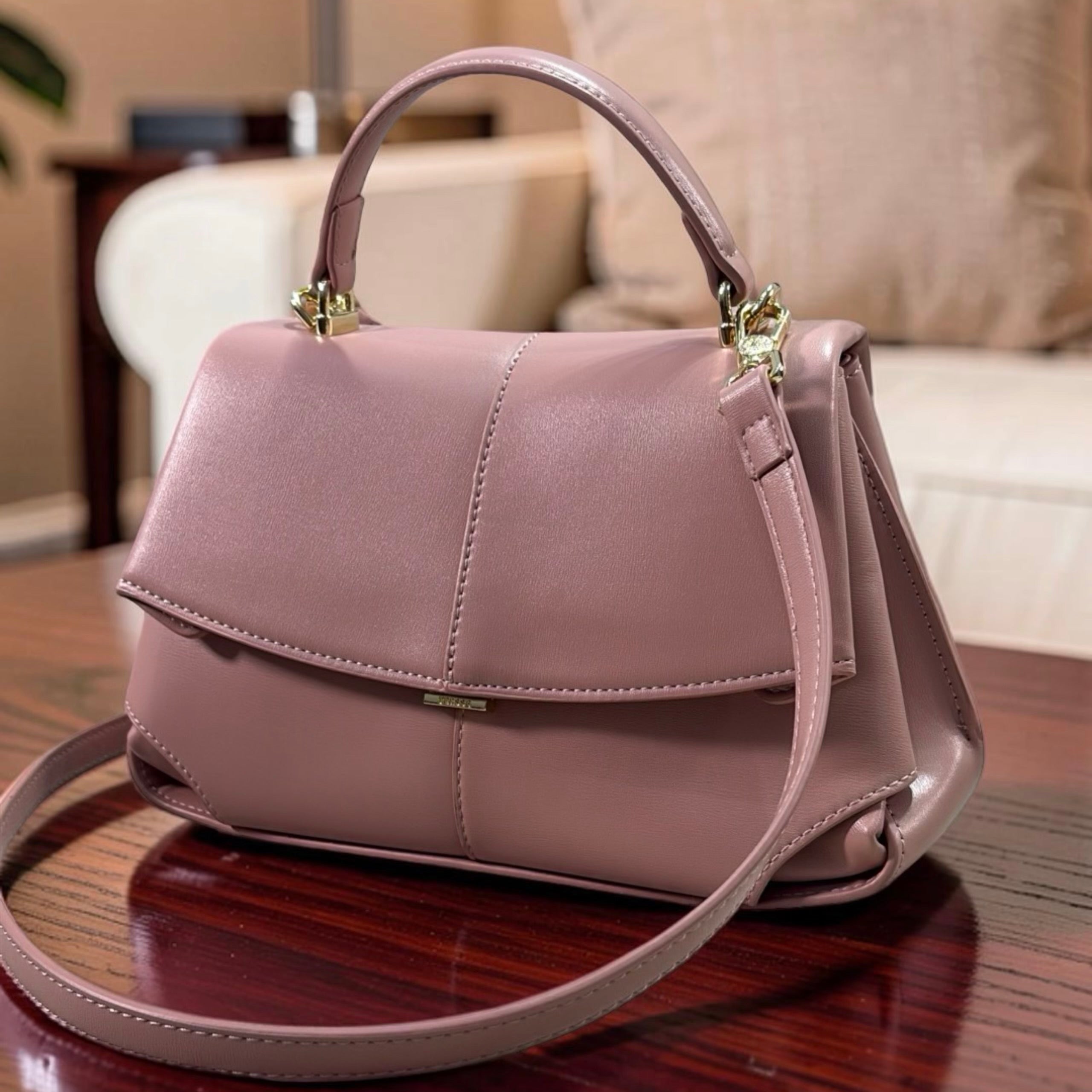 Versse Top Handle Small Bag in Pink