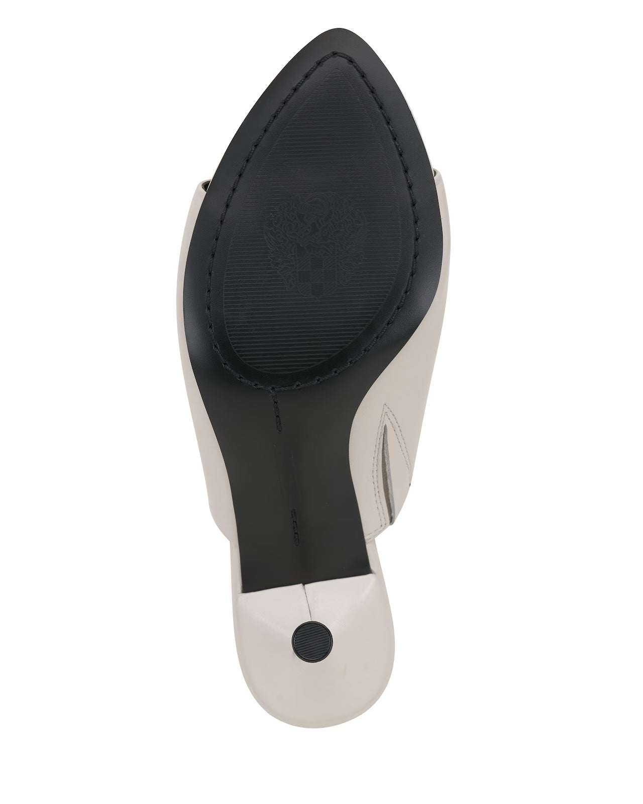 VINCE CAMUTO COCONUT CREAM HEELED MULE
