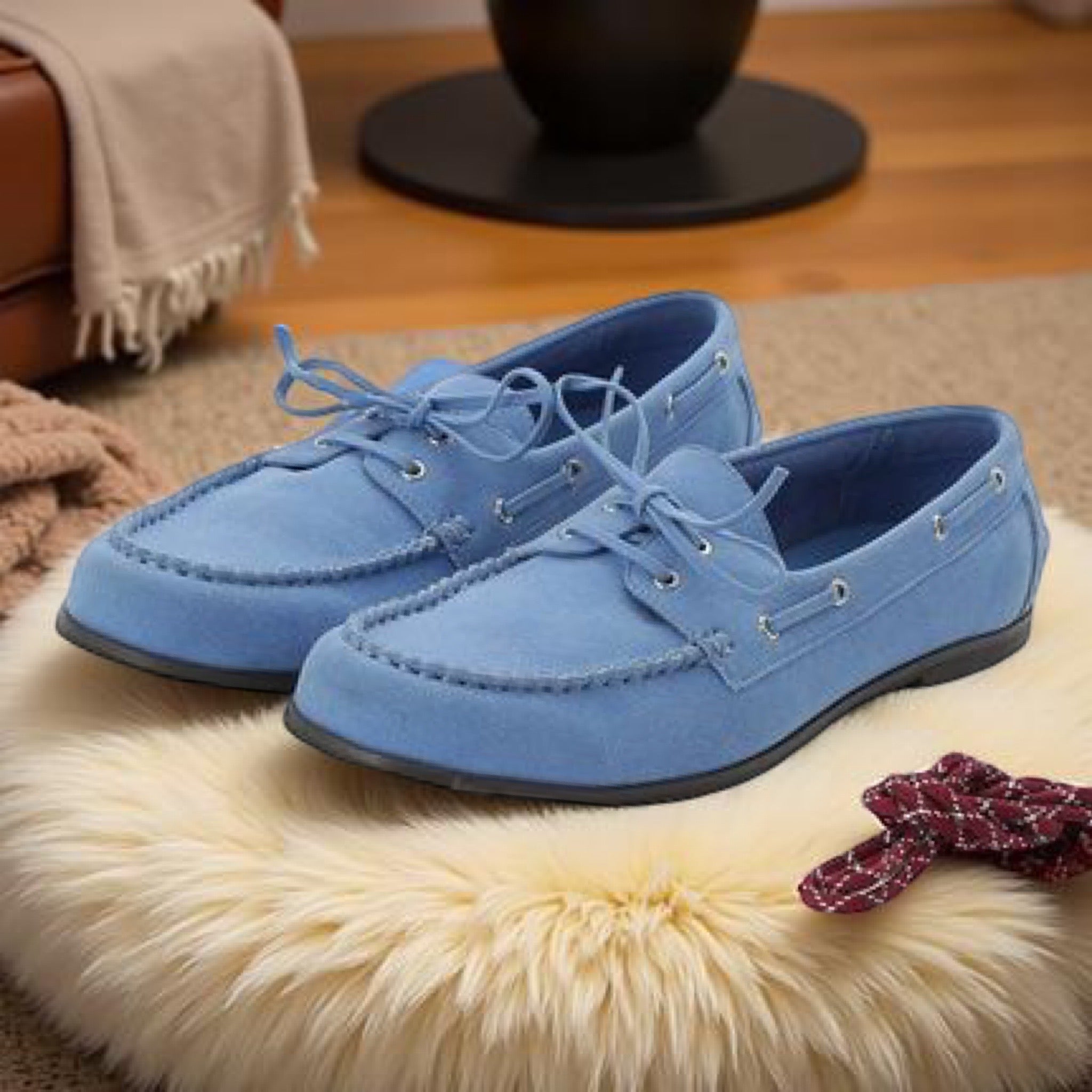 Mila Owen Mocassins in Blue