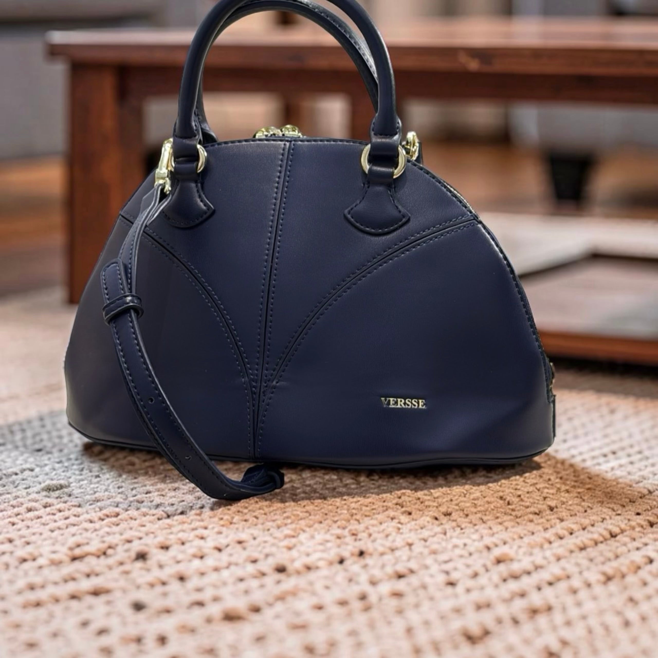 Versse Half-Moon handbag in Navy