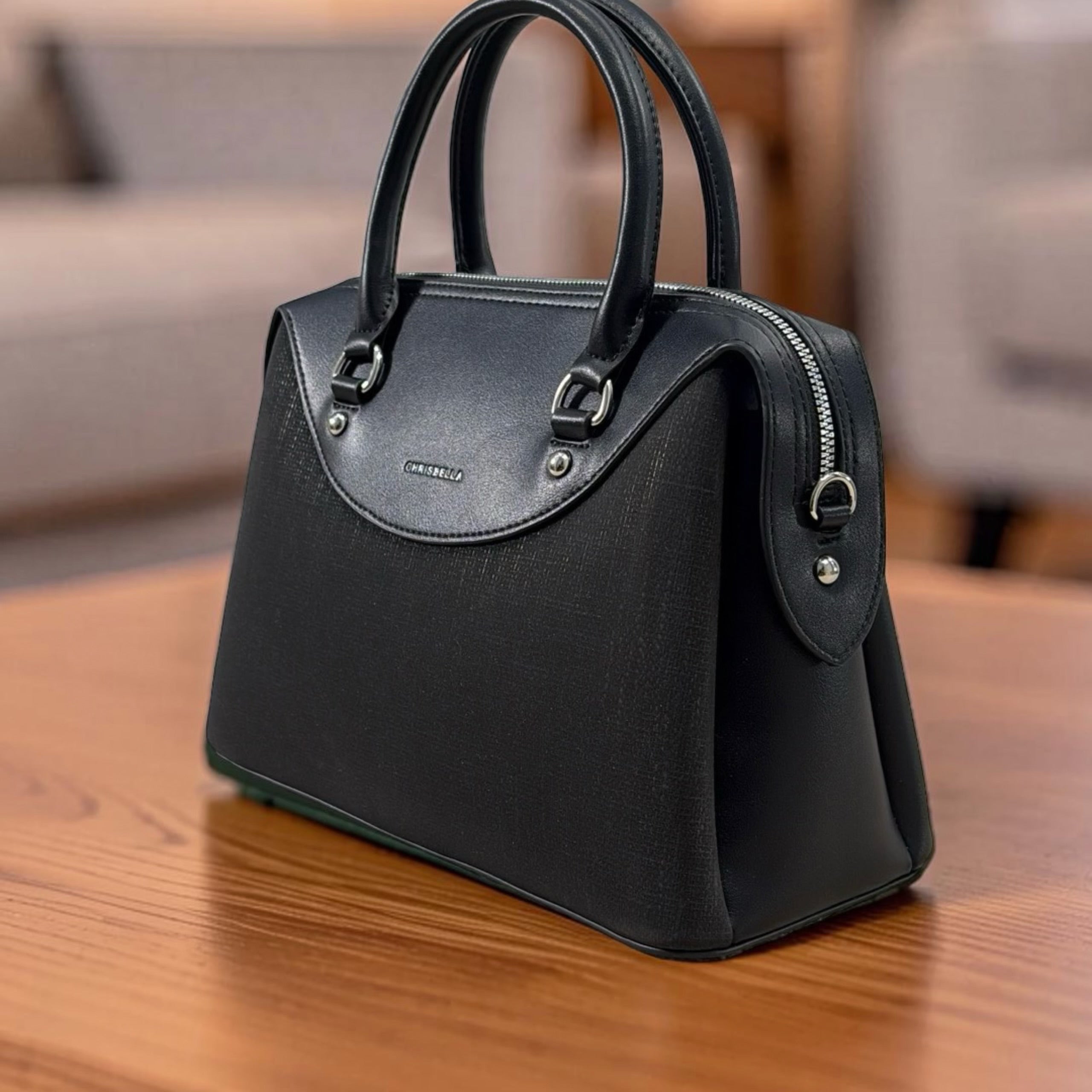Chrisbella Medium 2-in-1 Bag in Black