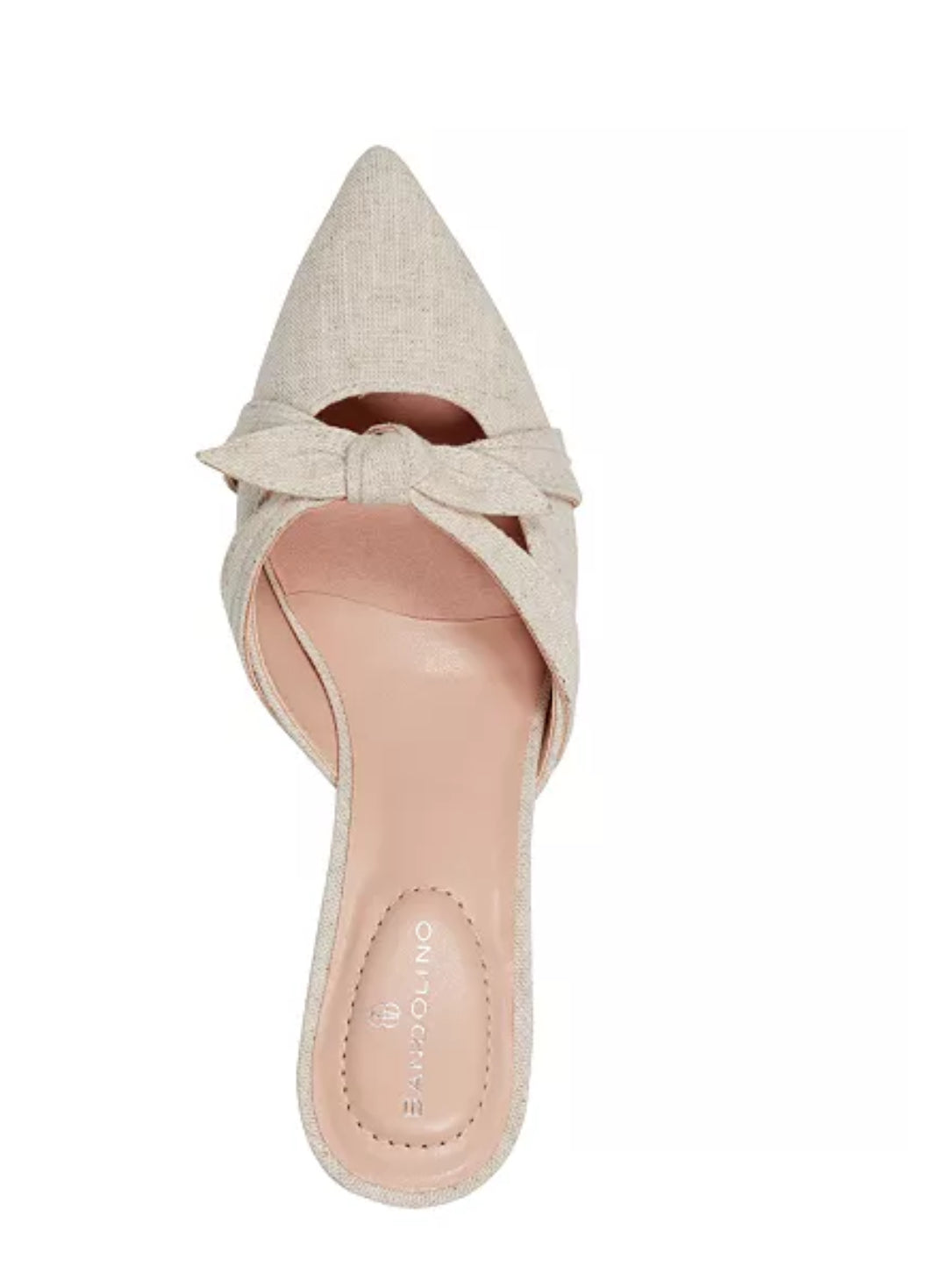 Bandolino Knotted Kitten Heel Mule in Grey