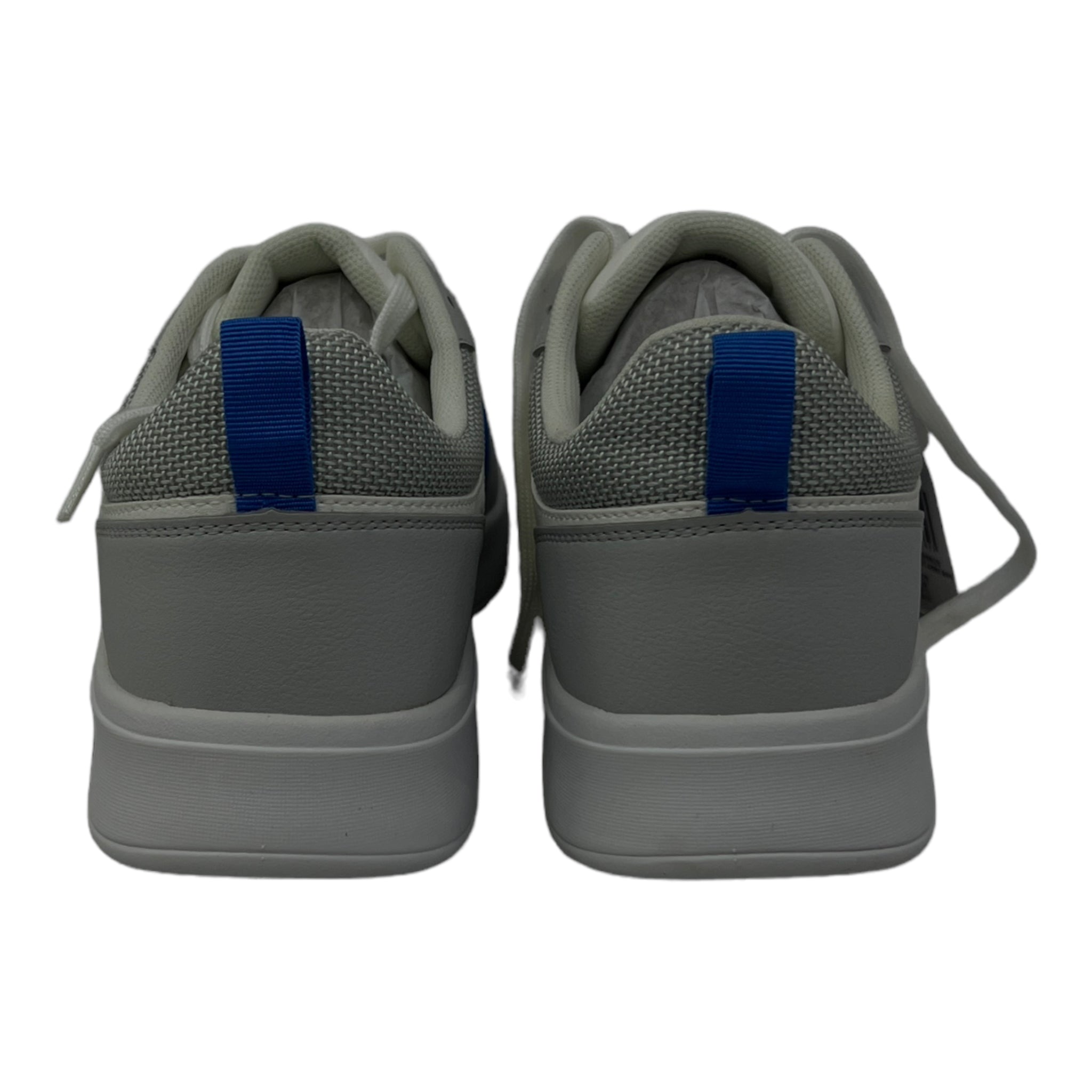 SEMIR UNISEX SNEAKERS WITH BLUE TAPPINGS IN LIGHT GREY