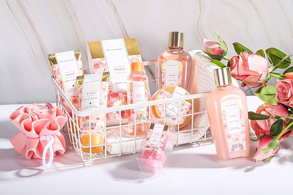Spa Luxetique Rose Spa Gift Set for Women