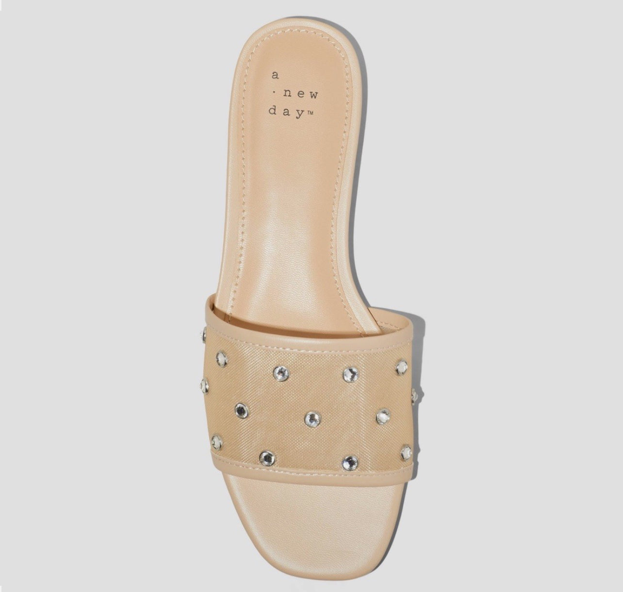 A New Day Embellsihed Mesh Slide in Nude