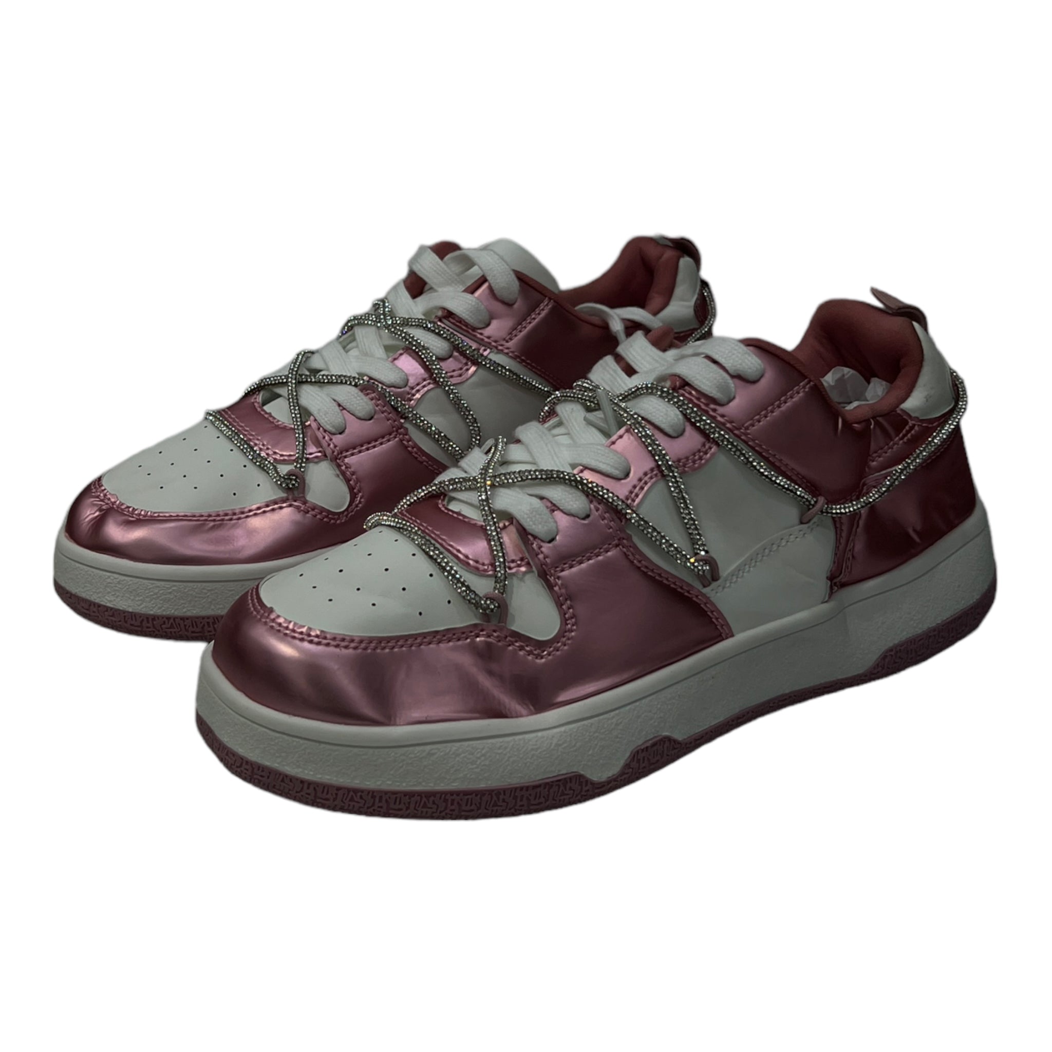 TOP MODA LACE-UP SNEAKERS IN PINK