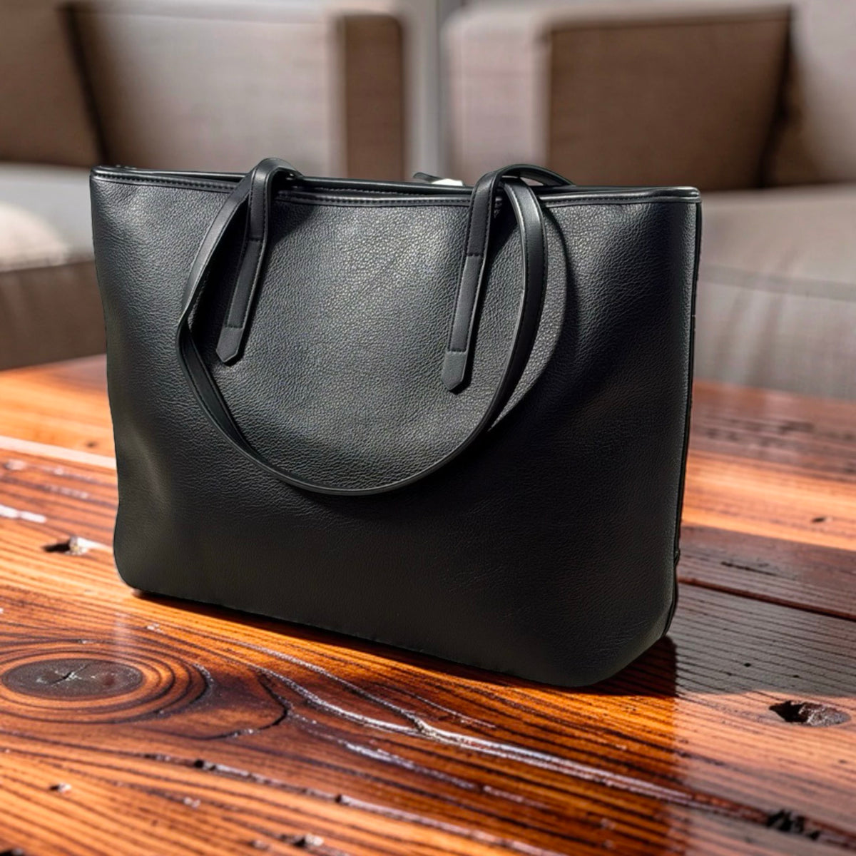 Bagco Scarf Large Tote Bag in Black