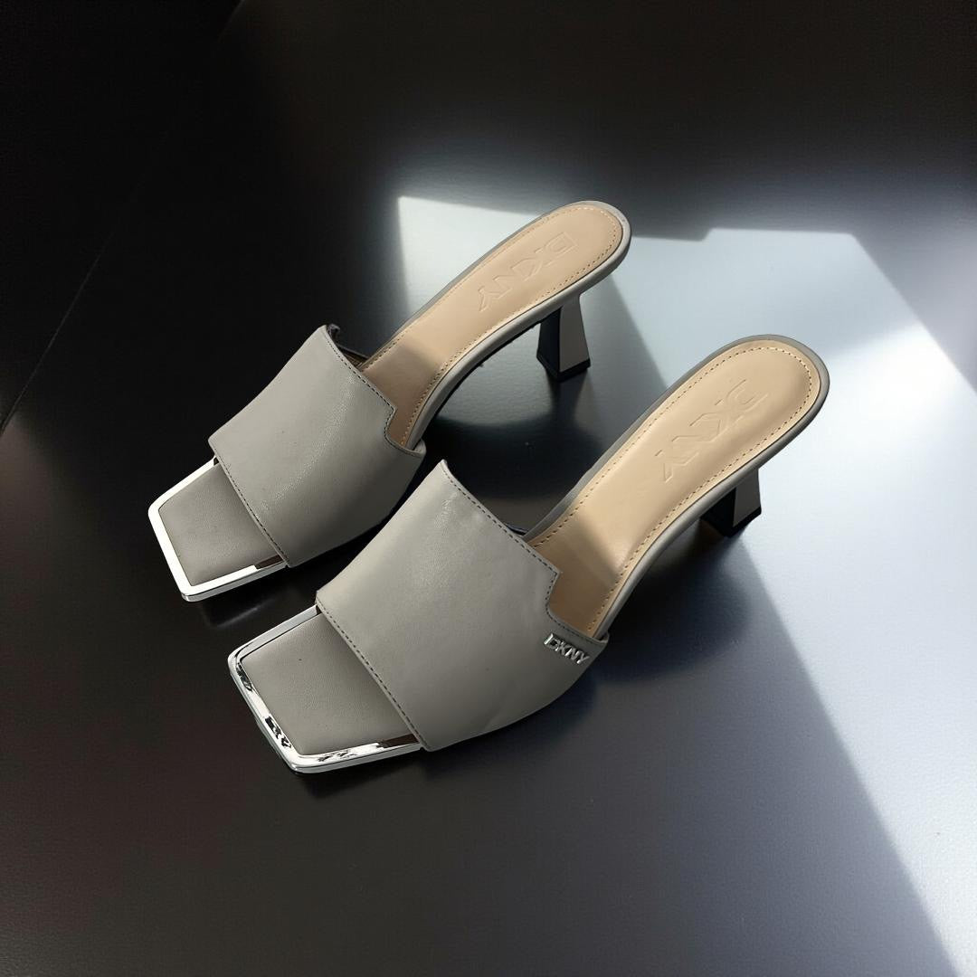 DKNY Single Strap Mule in Grey