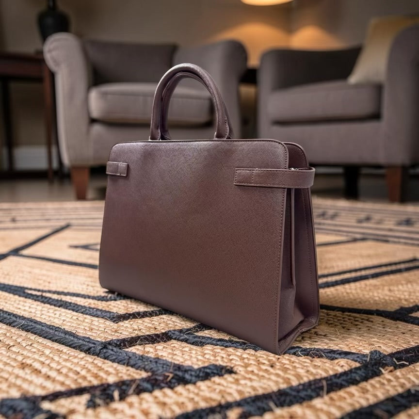 Bagco Unisex Large Laptop/Handbag in Coffee