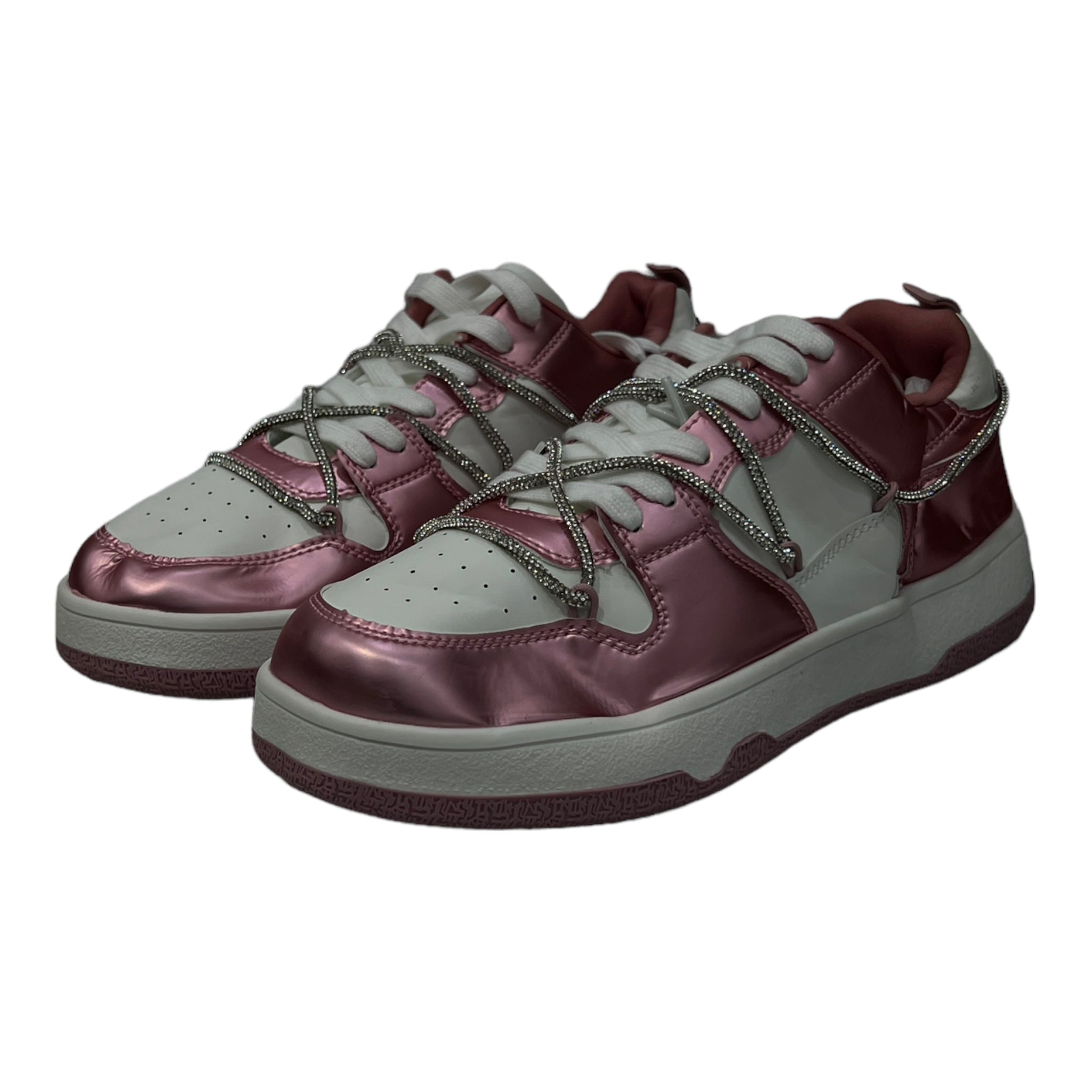 TOP MODA LACE-UP SNEAKERS IN PINK