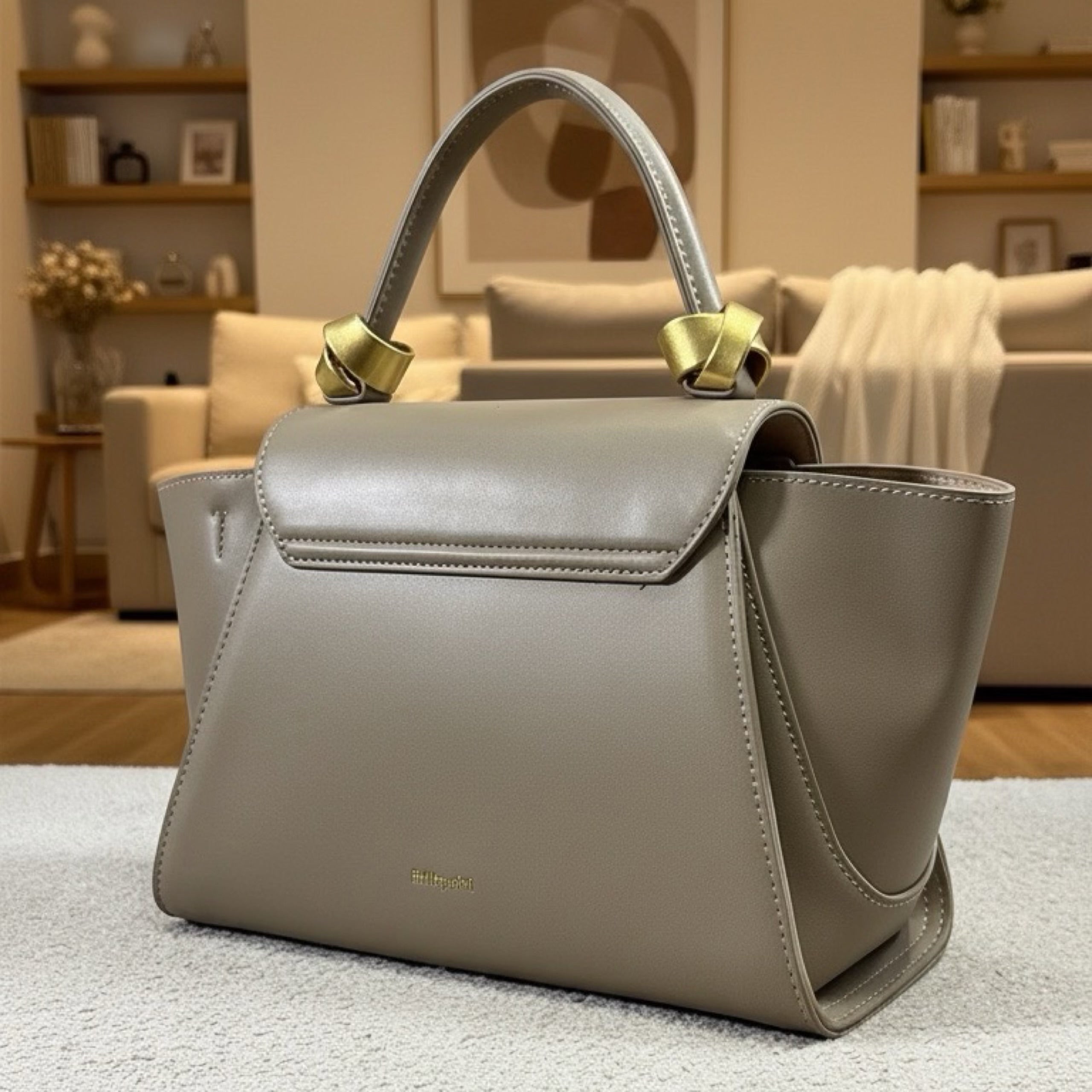 Hollley VIvi Winged Scarf Detail Bag in Khaki