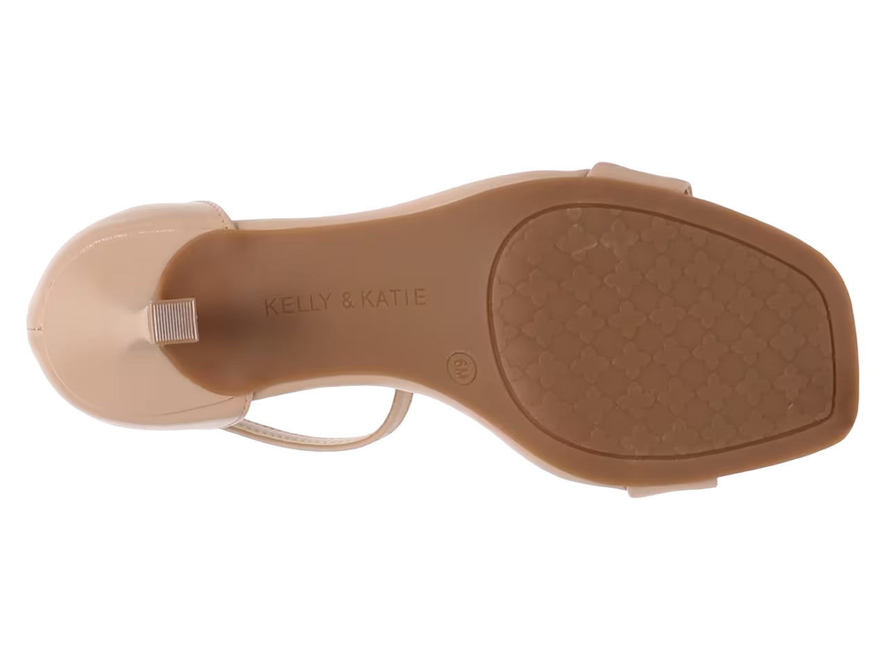 KELLY & KATIE NUDE ANKLE STRAP BARELY THERE SANDAL