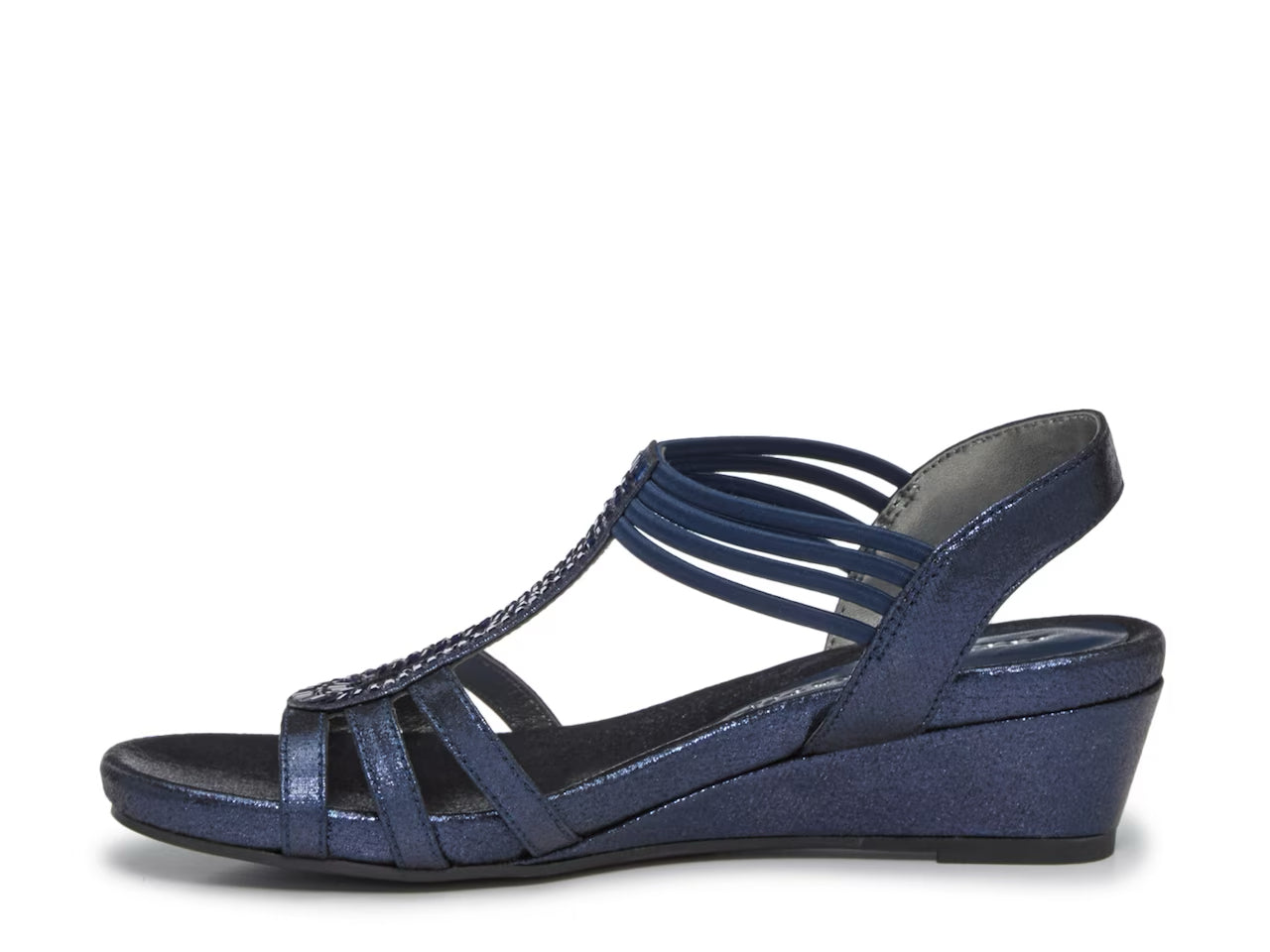 KELLY & KATIE NAVY WEDGE SANDAL