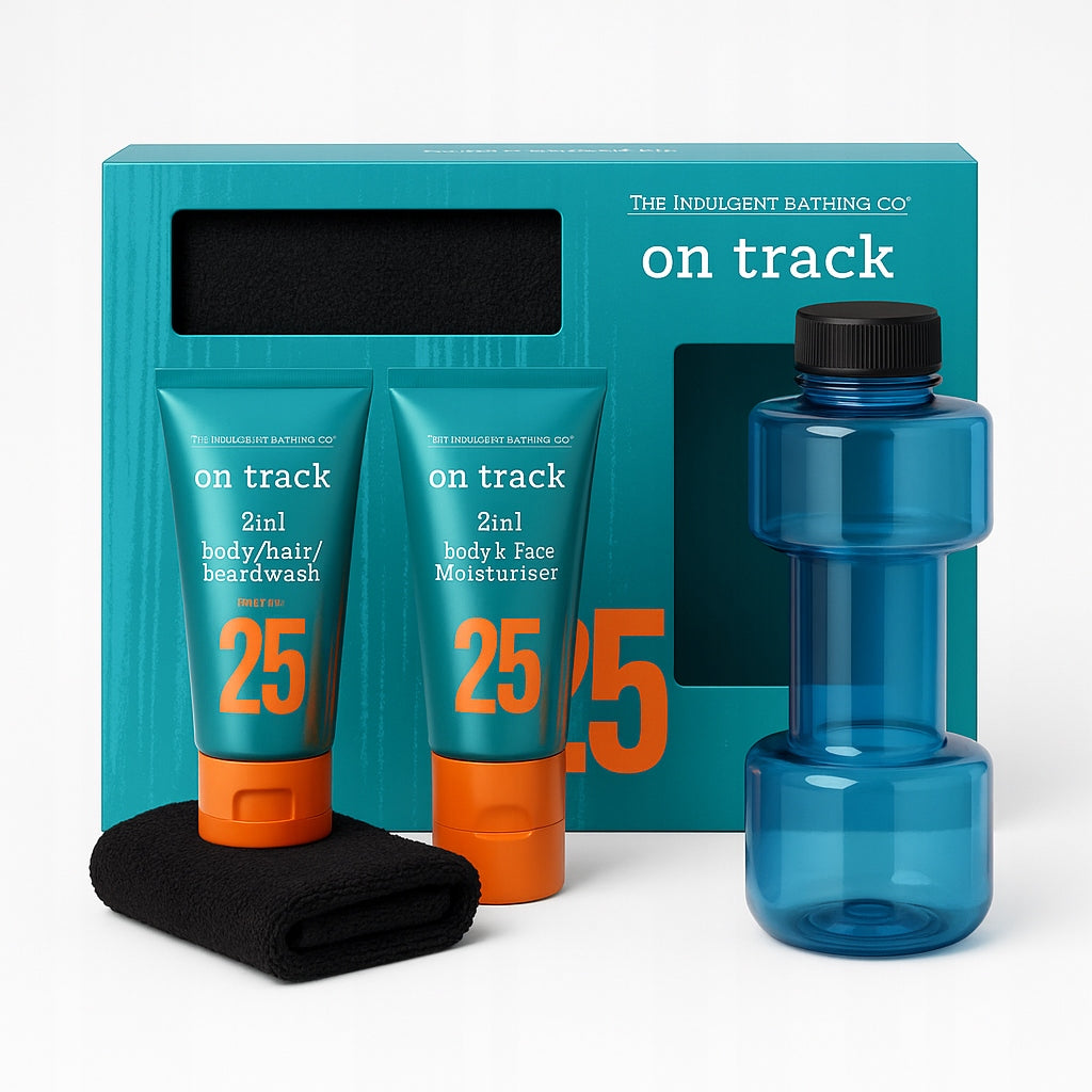 On Track Sage & Sandalwood Fragranced Train & Maintain Kit for Men