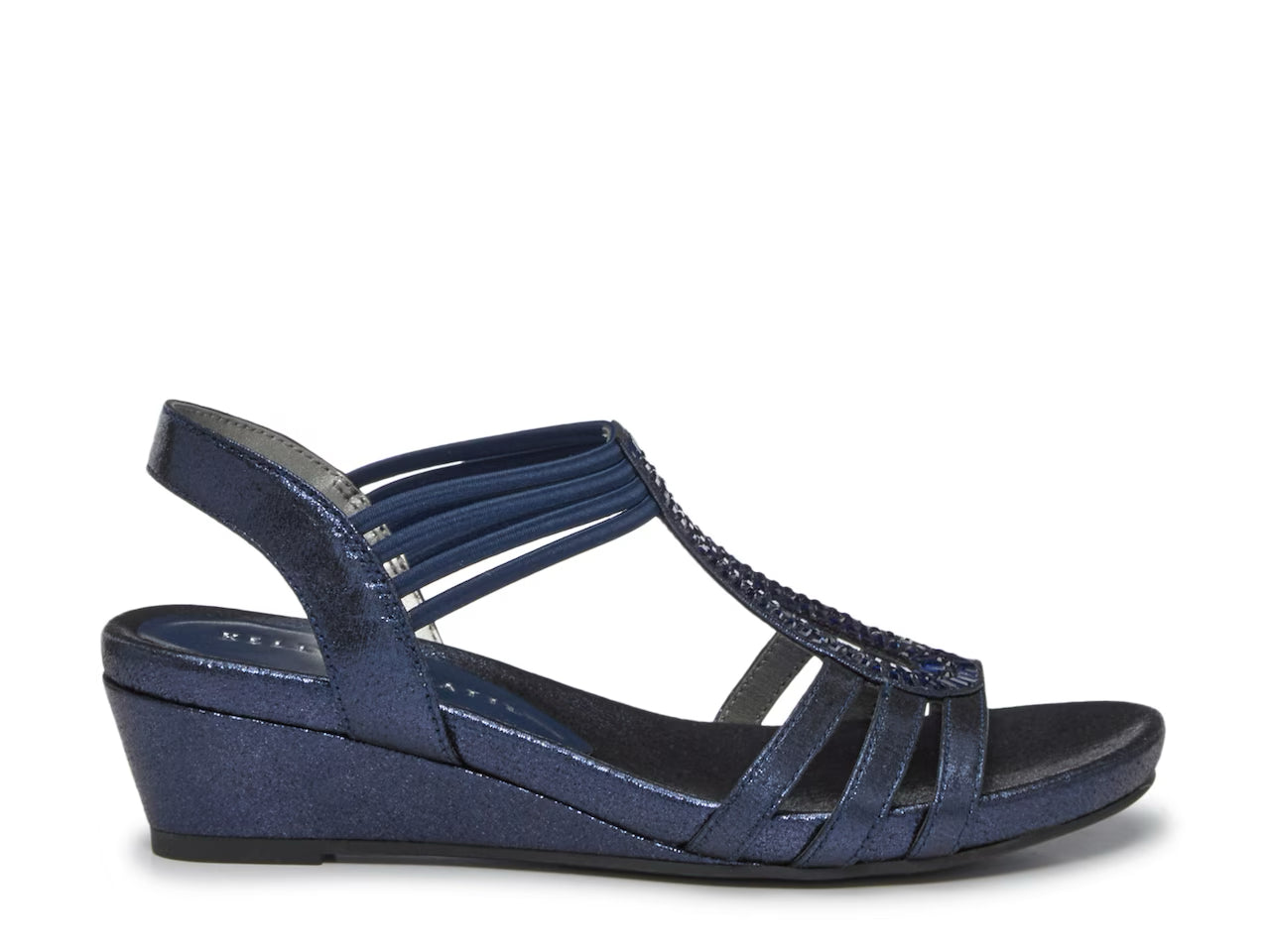 KELLY & KATIE NAVY WEDGE SANDAL