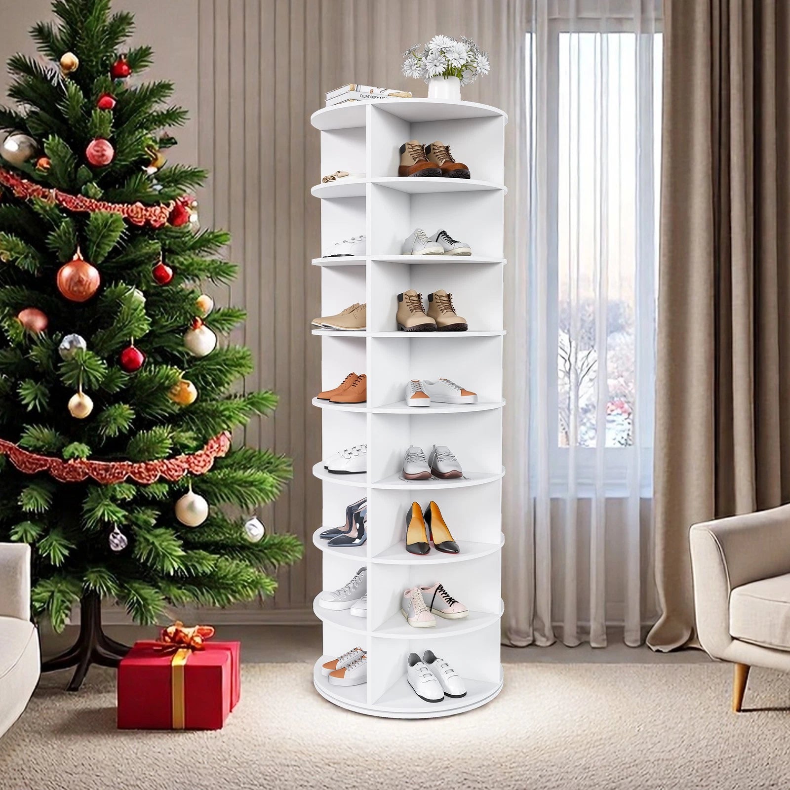 8-Tier 360 Rotating Display Rack