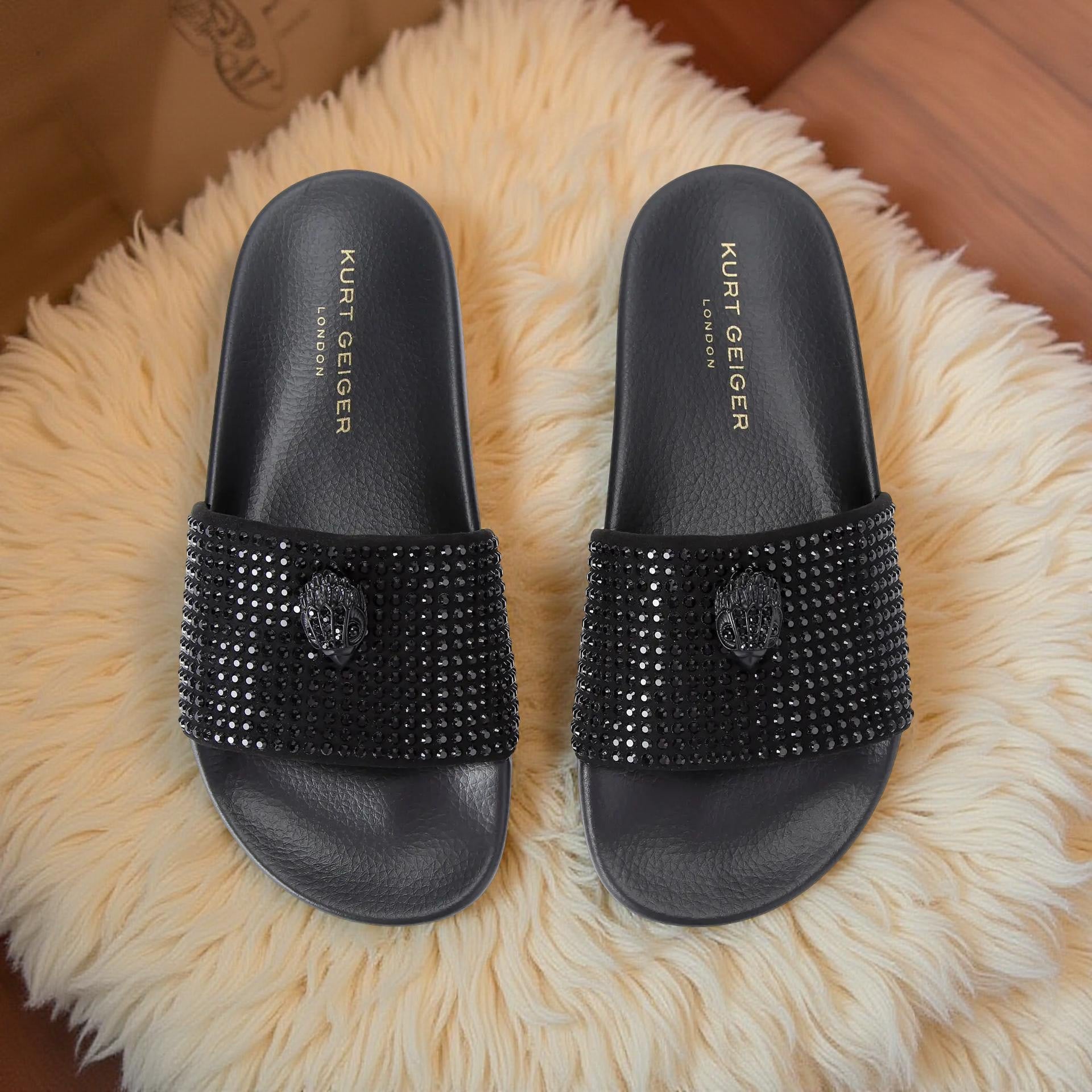 Kurt Geiger Slide Sandal in Black