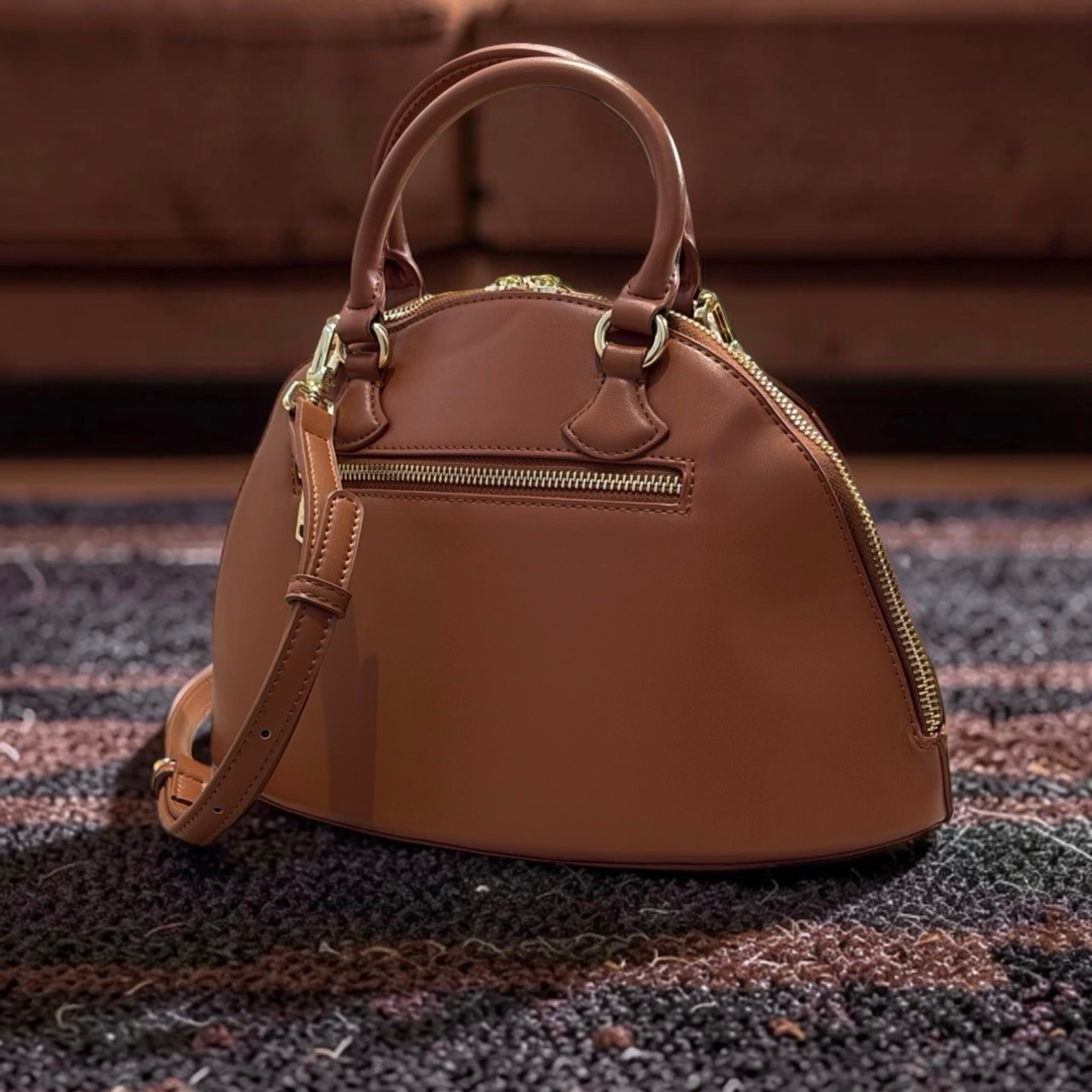 Versse Half-Moon handbag in Brown