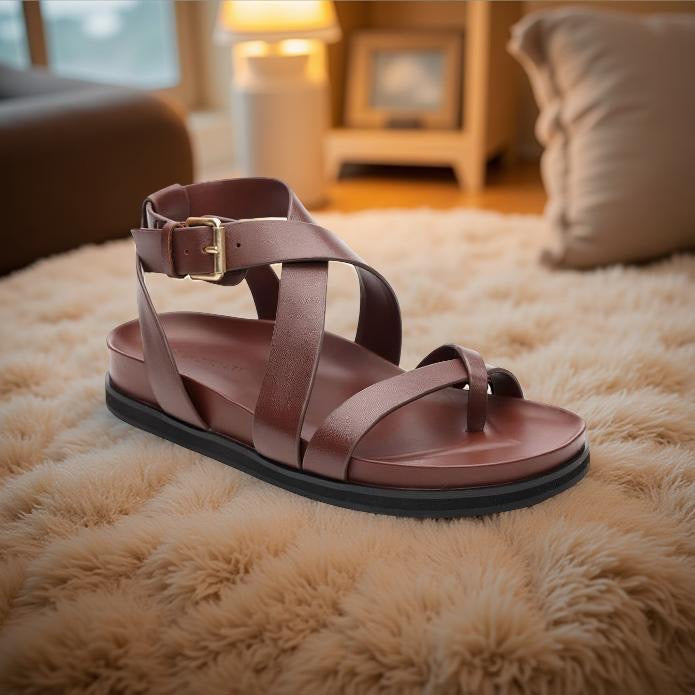 Sanctuary Toe Strappy Sandal in Espresso