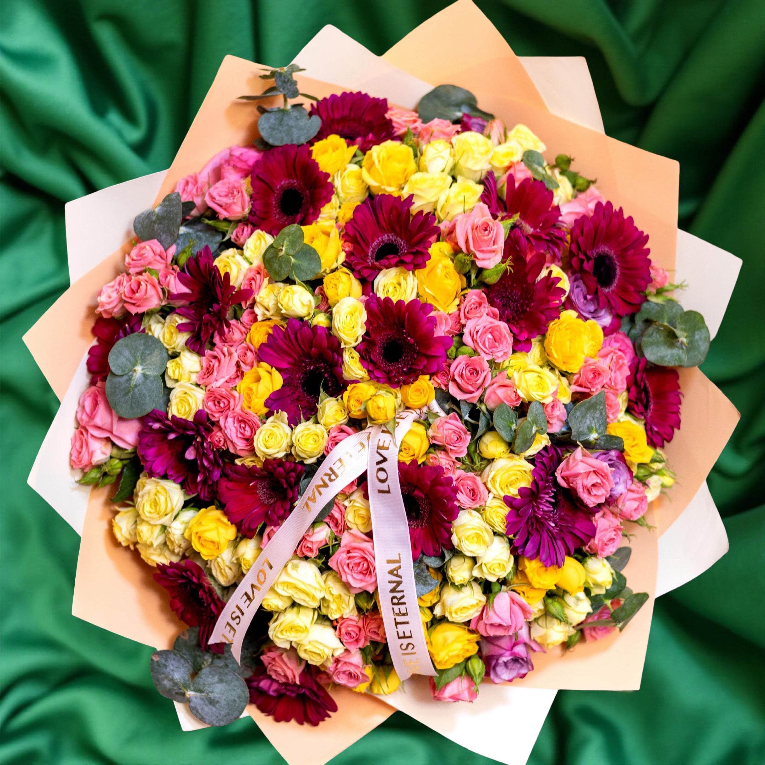 Colorful Fresh Flower Wrap