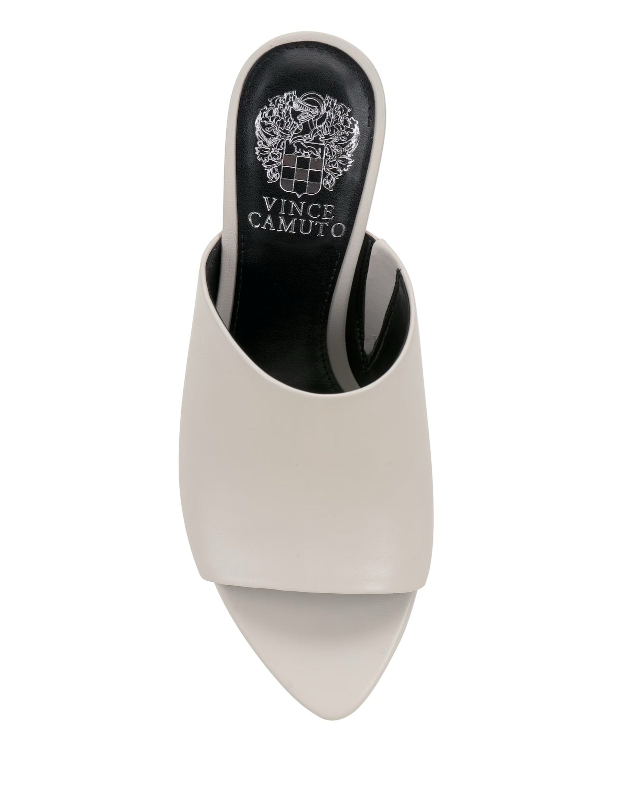 VINCE CAMUTO COCONUT CREAM HEELED MULE