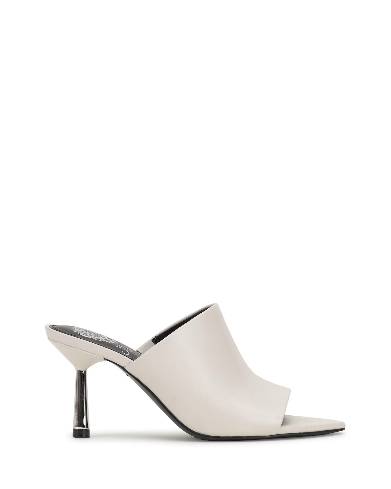 VINCE CAMUTO COCONUT CREAM HEELED MULE