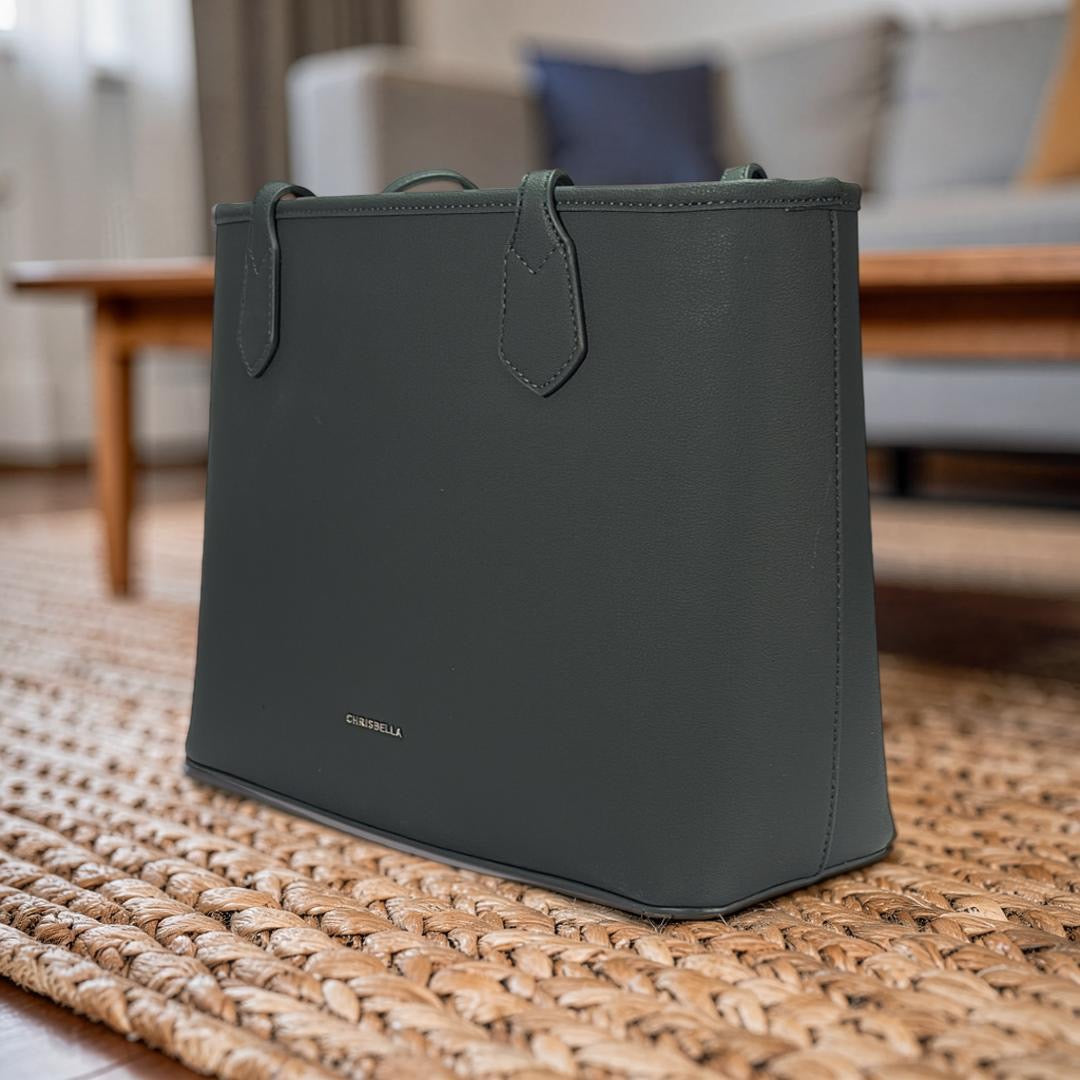 Chrisbella 2-in-1 Classic Tote in Green