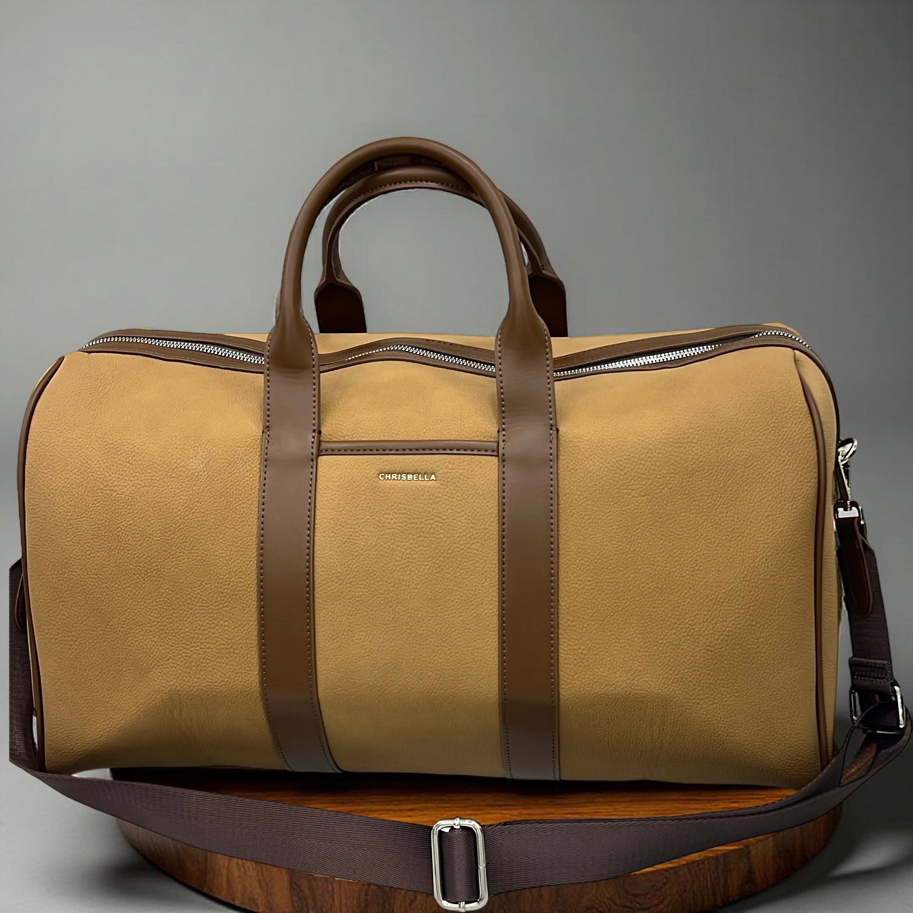 Chrisbella Travel Bag in Beige