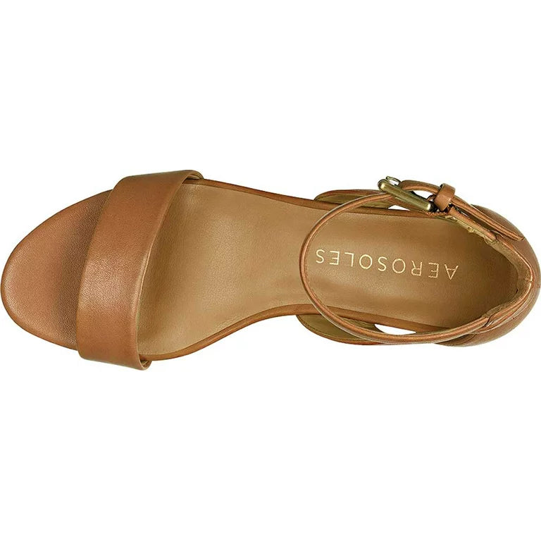 AEROSOLES TAN WEDGE SANDAL