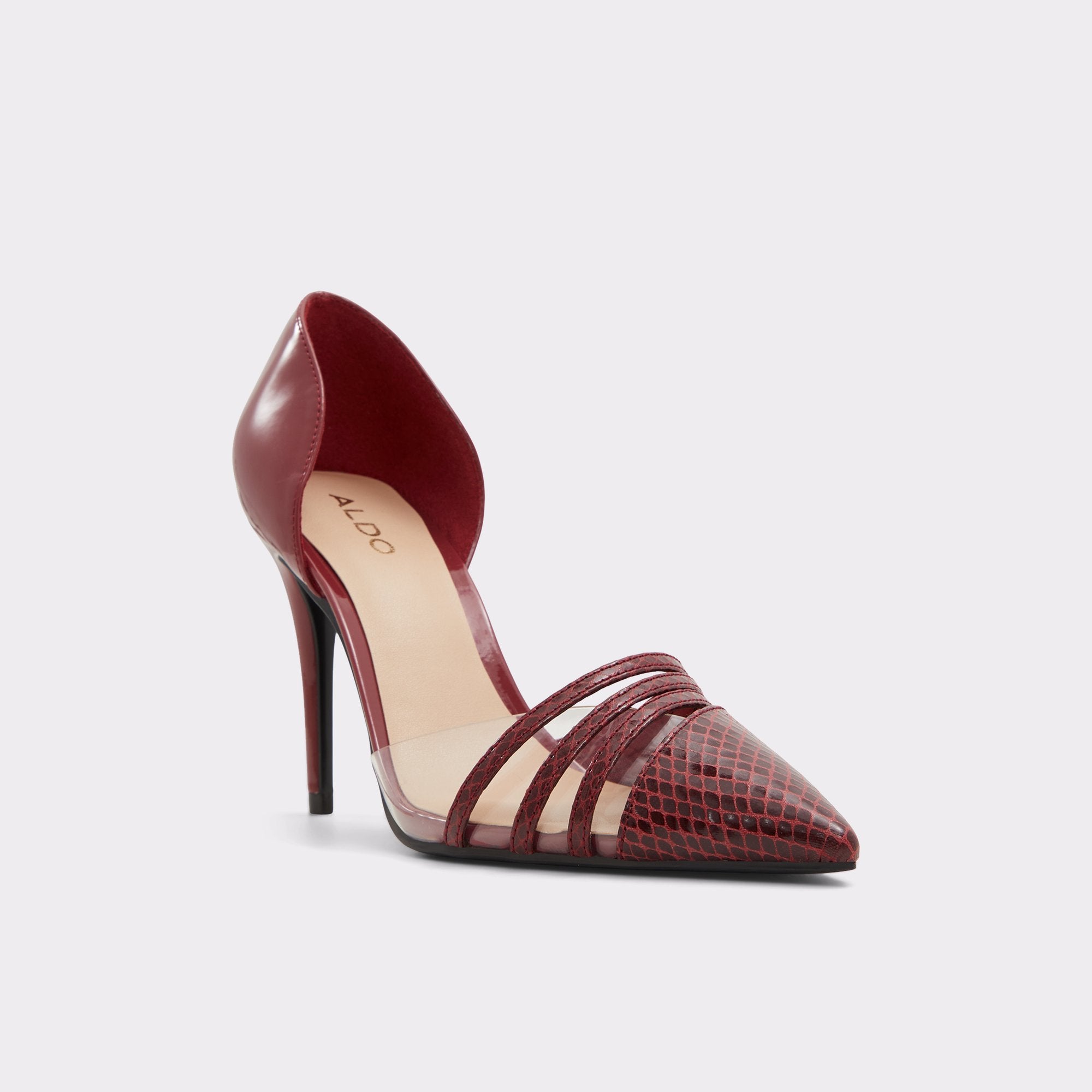 Aldo 2025 burgundy heels