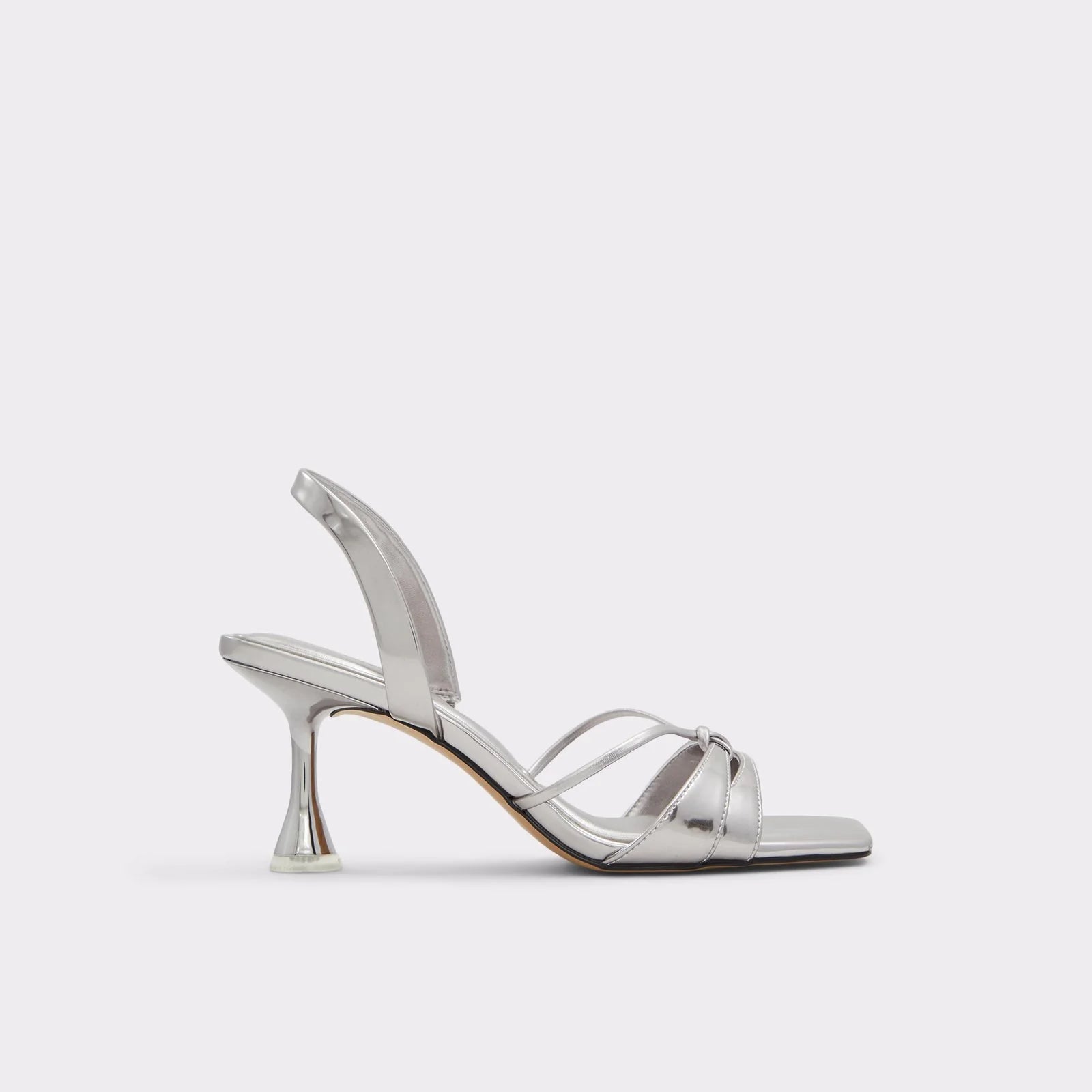 ALDO SILVER KNOT DETAIL SLINGBACK SANDAL