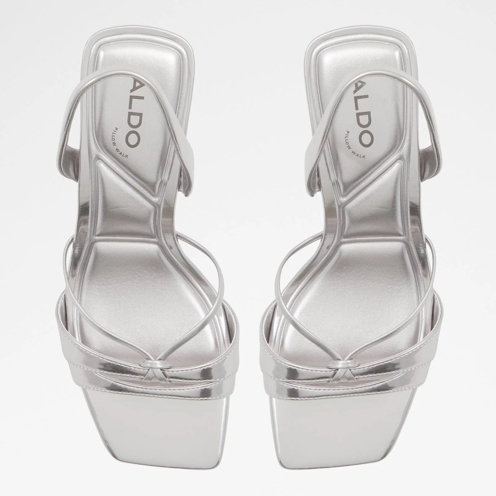ALDO SILVER KNOT DETAIL SLINGBACK SANDAL