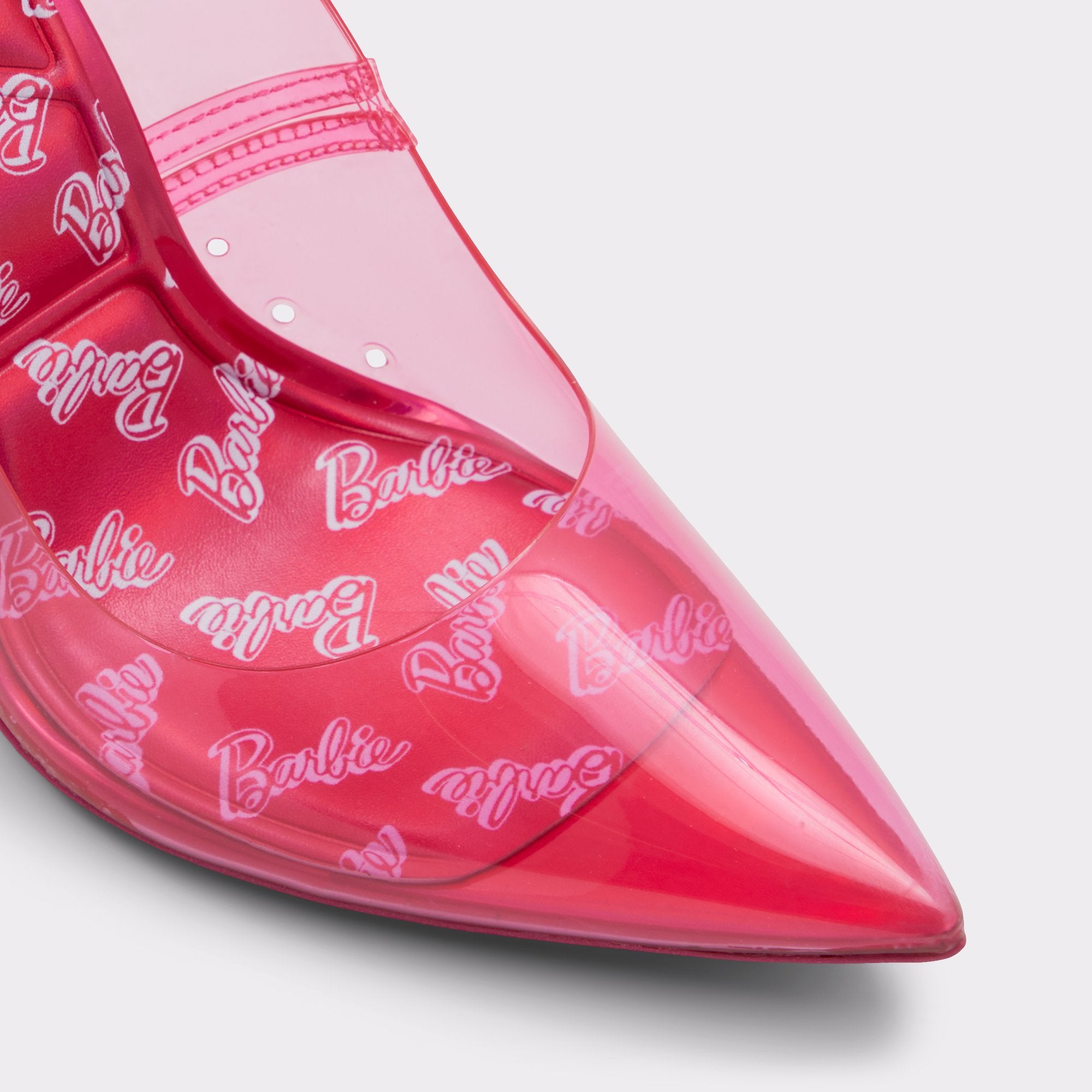 ALDO VINYL BARBIE EMBELLISHED POINTED TOE PUMP IN PINK