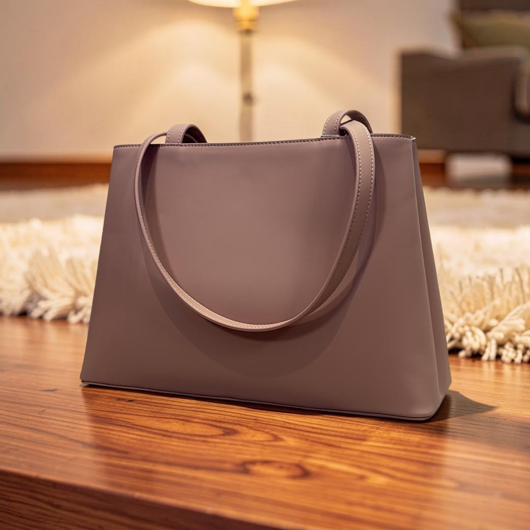 Chrisbella Dual Compartment Shoulder Bag in Pink