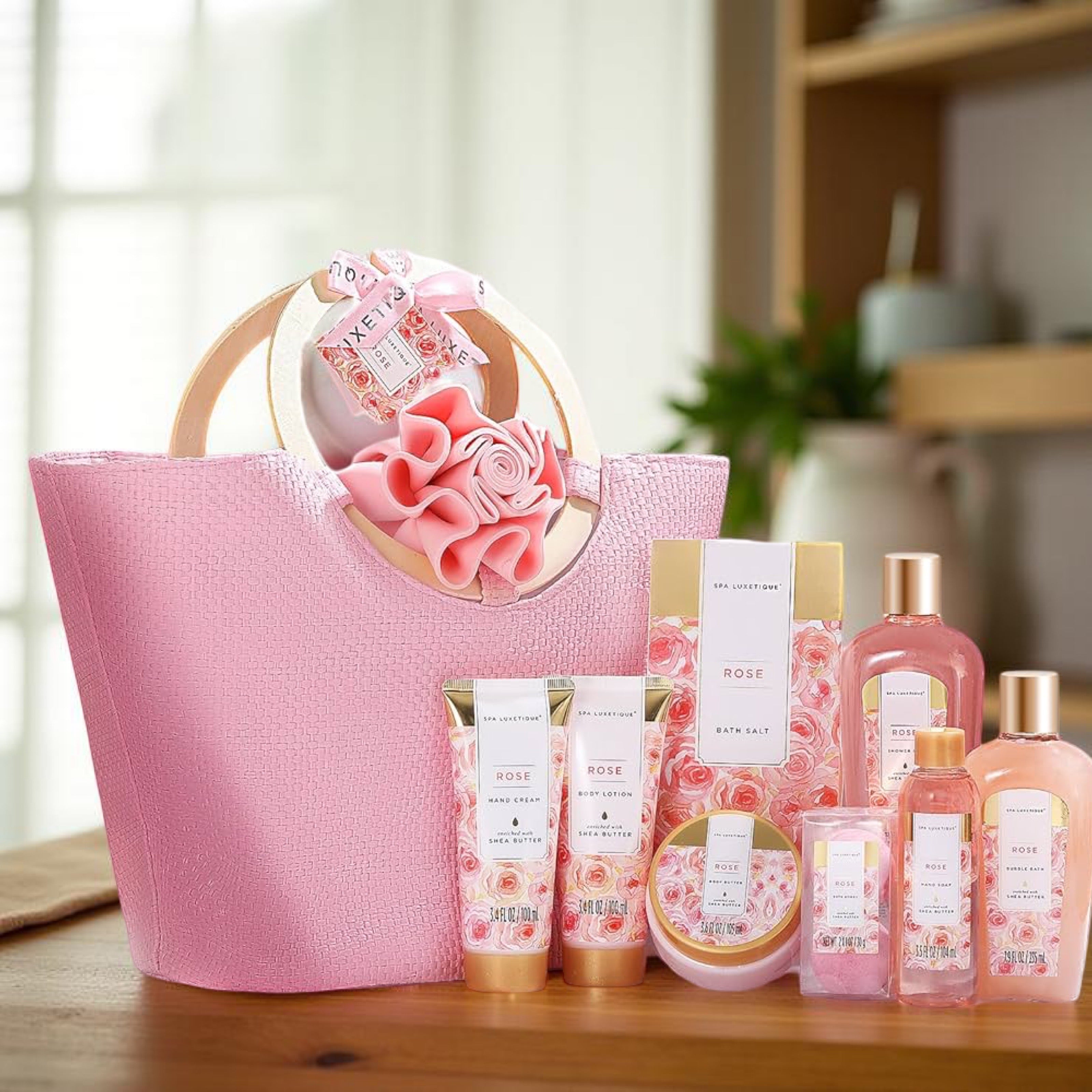 Spa Luxetique Rose Spa Gift Set for Women