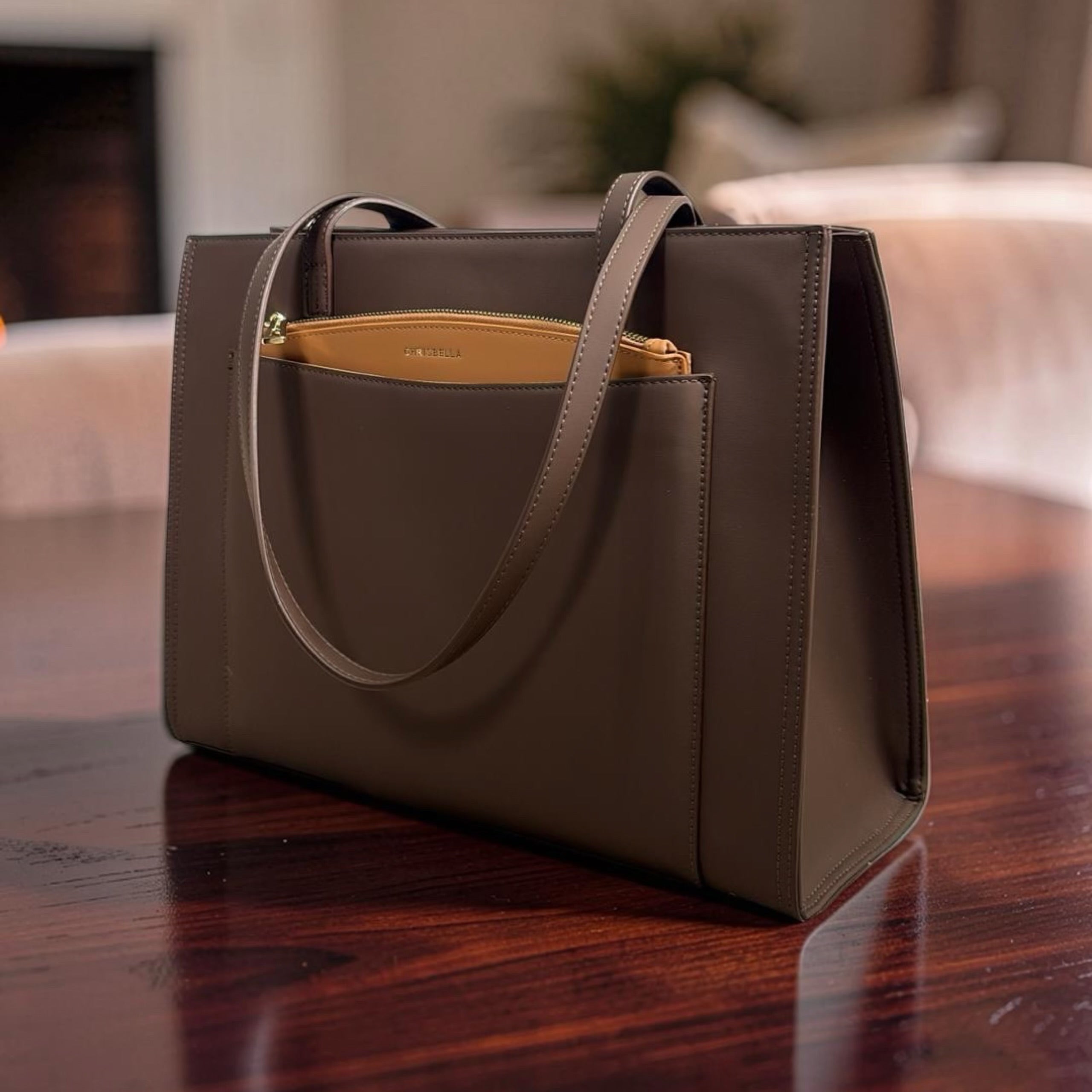 Chrisbella 3-in-1 Shoulder Bag in Coffee