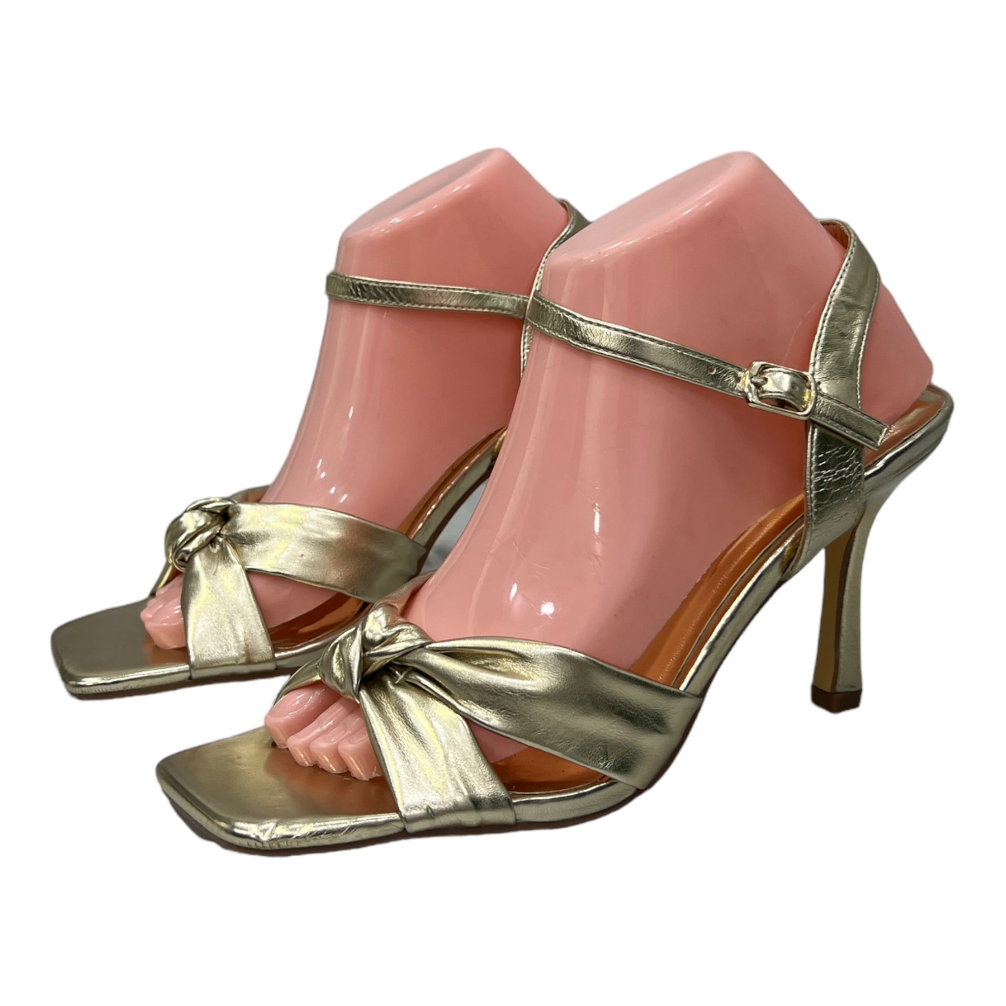 LINZI GOLD HEELED SANDAL