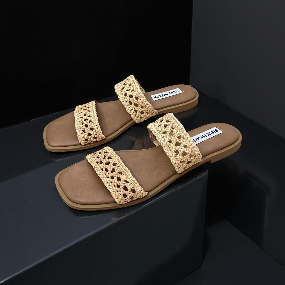 Steve Madden Double Woven Strap in Natural