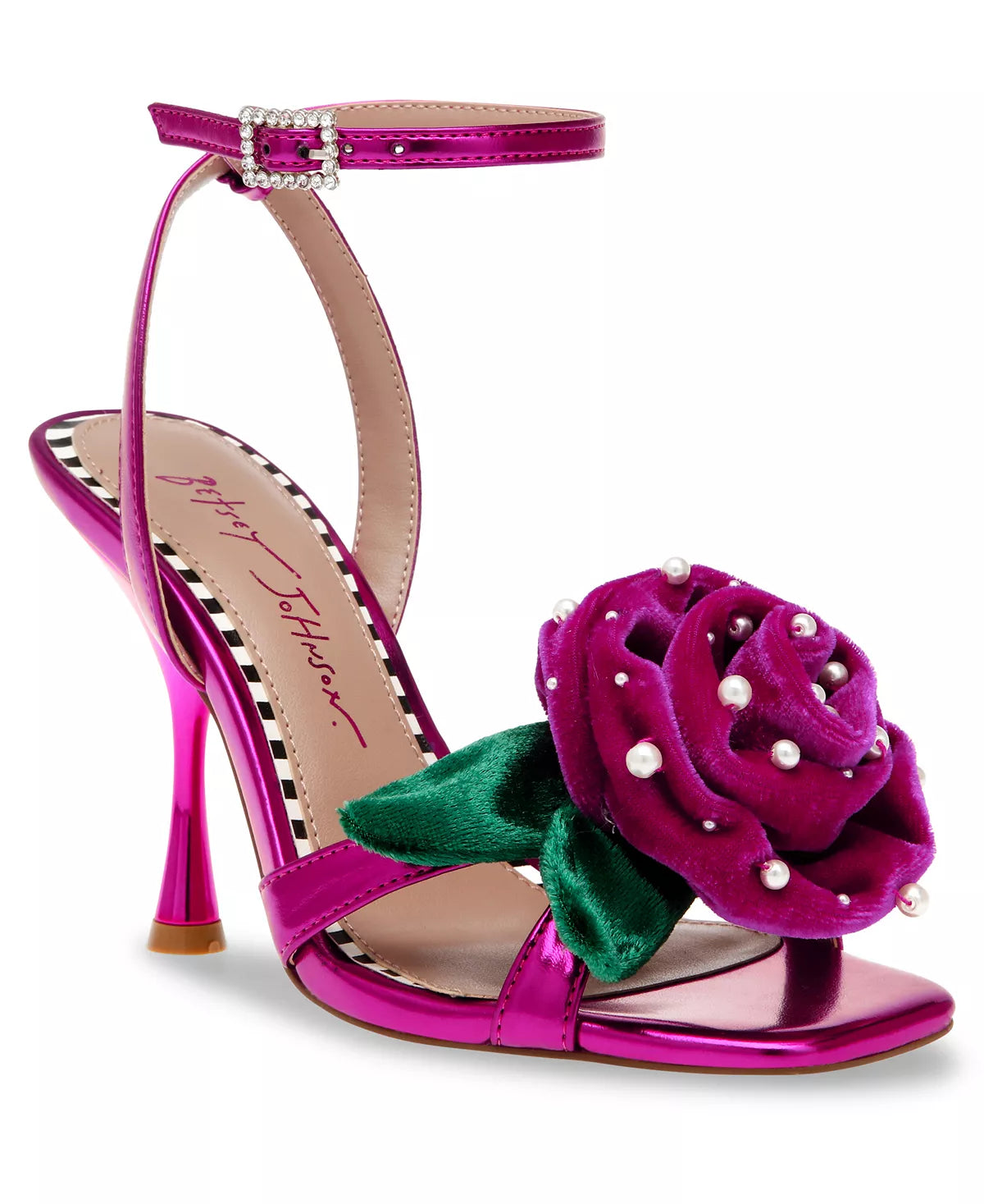 Betsey johnson top heels with flowers
