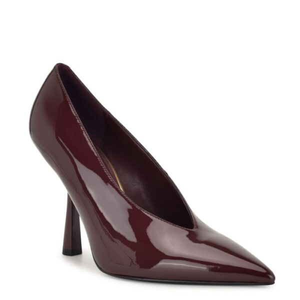 Nine West Pointed Toe Pump in Burgundy