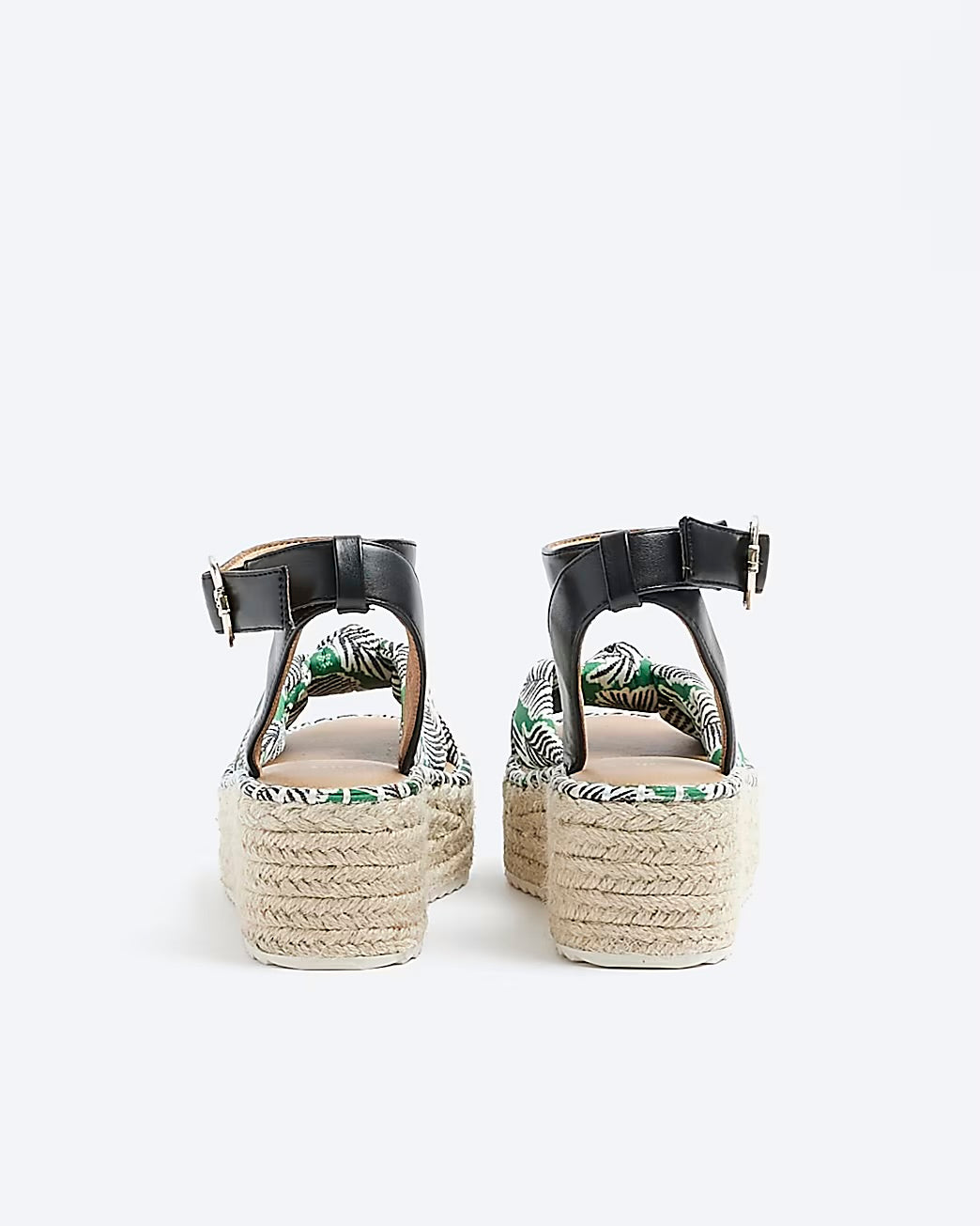 River Island Knot Espadrille Sandal in Green