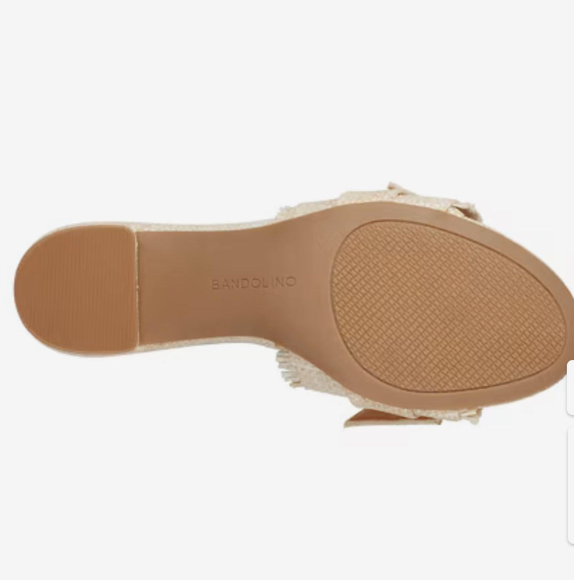 Bandolino Raffia Knot Detail Mule in Natural