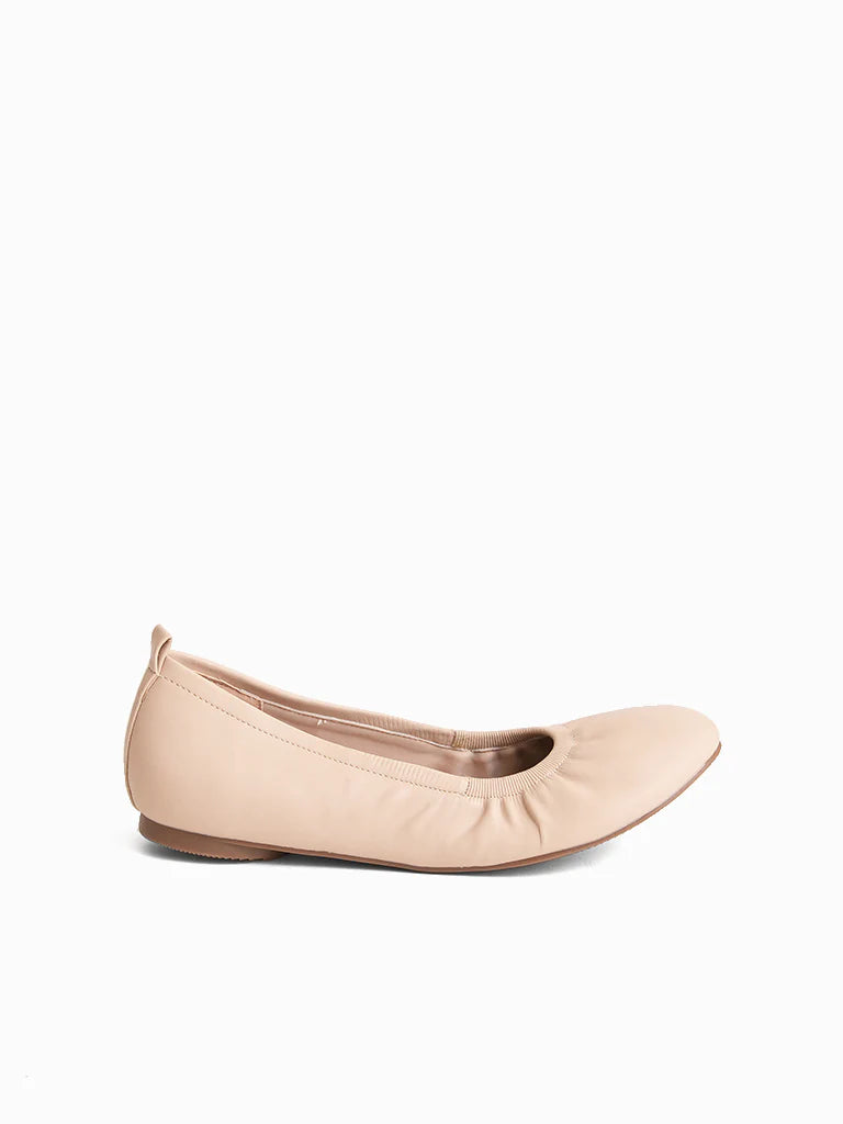 CLN RUCHED BALLERINA IN EGGSHELL