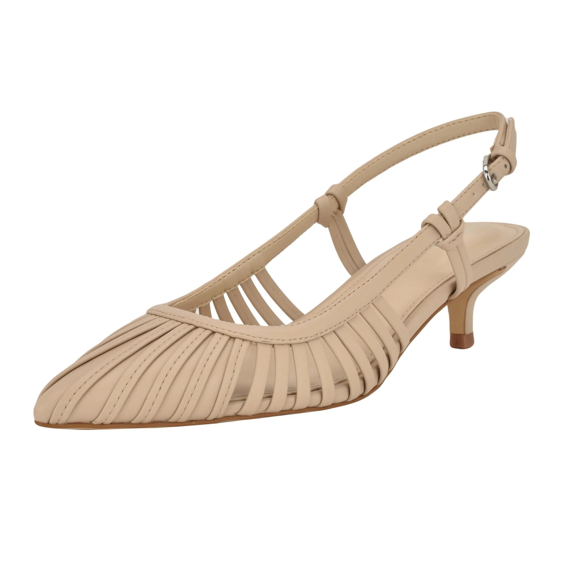 Calvin Klein Slingback Low Heel Pump in Blush