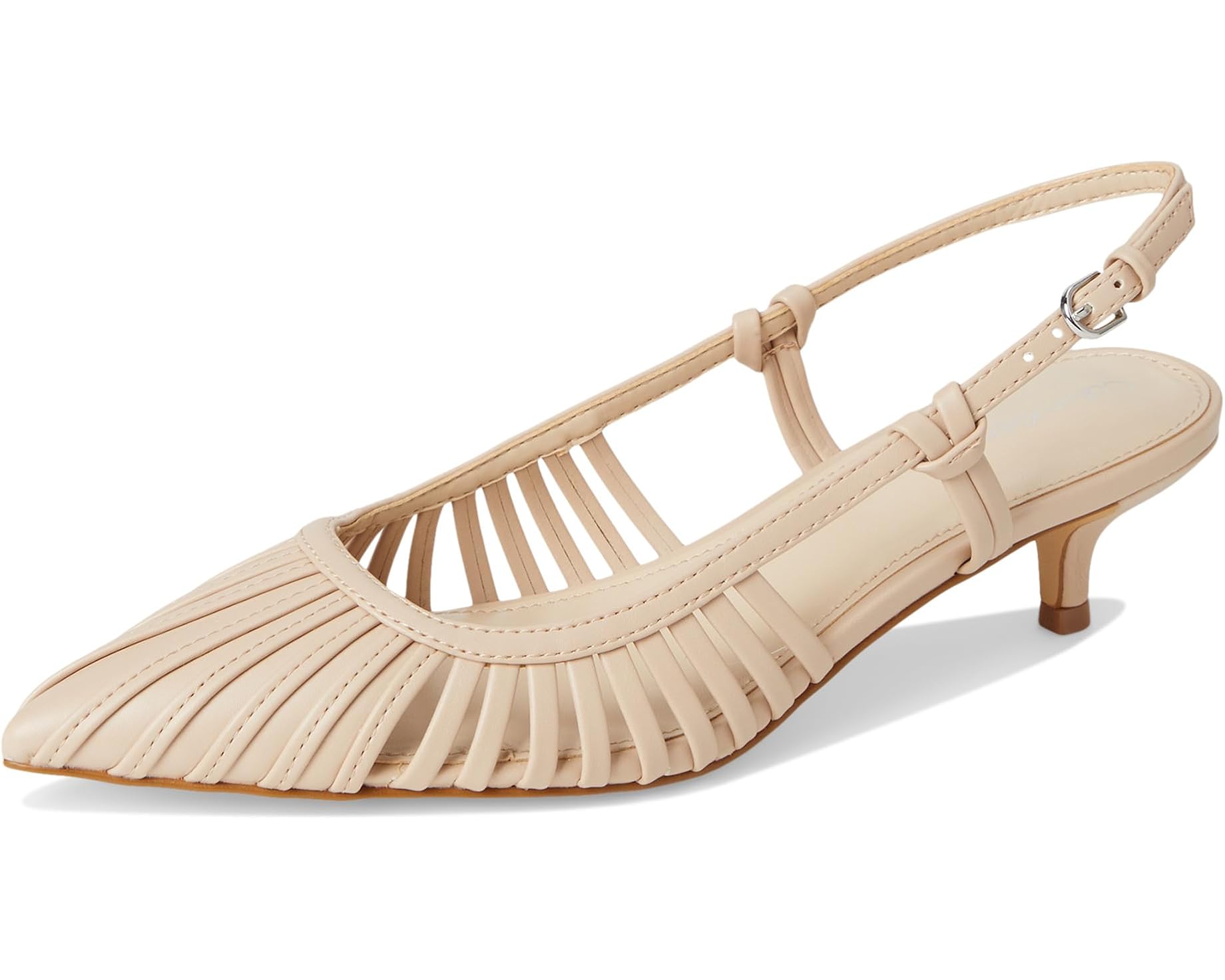 Calvin Klein Slingback Low Heel Pump in Blush