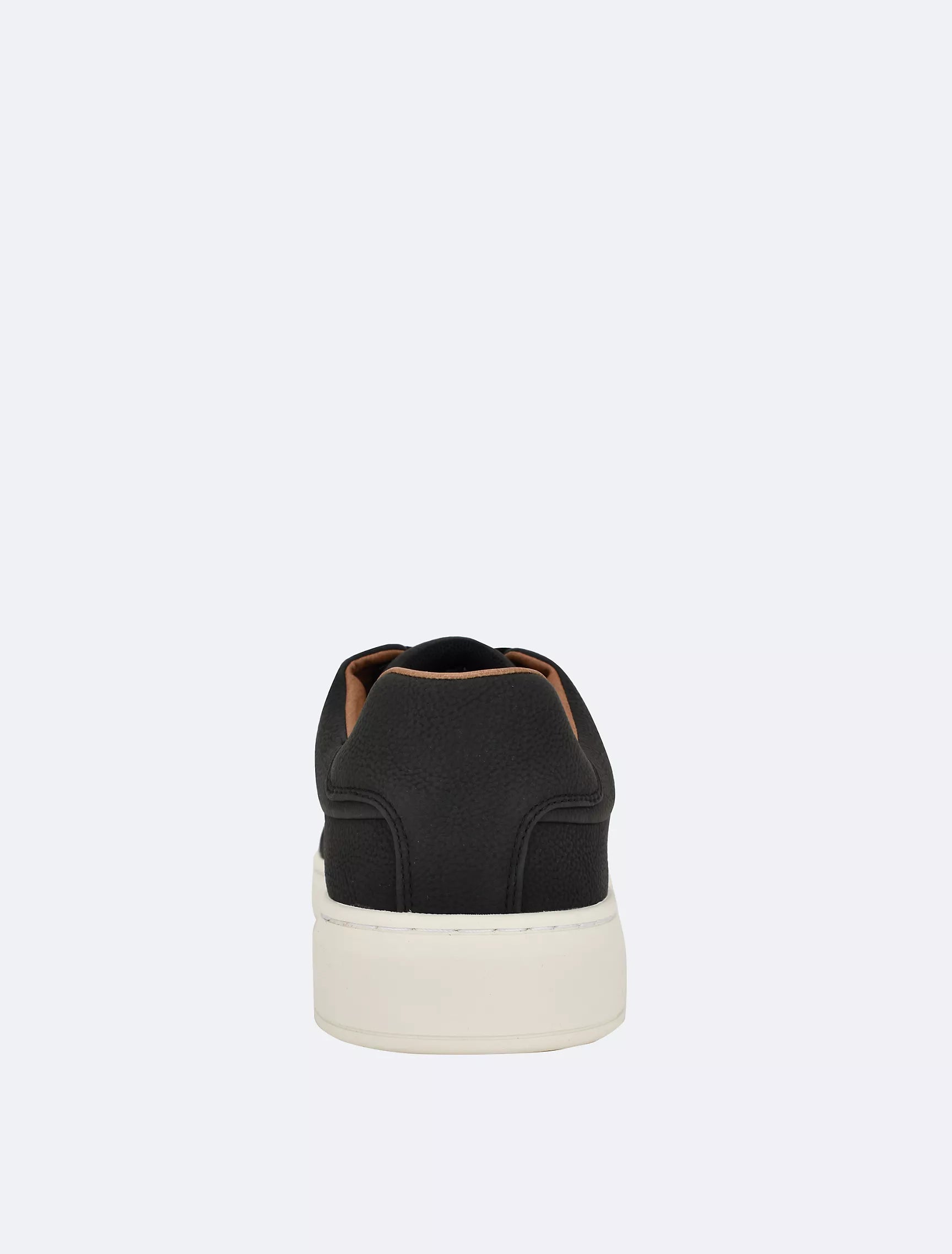 Calvin Klein Unisex Flat Sole Classic Leather Shoes in Black