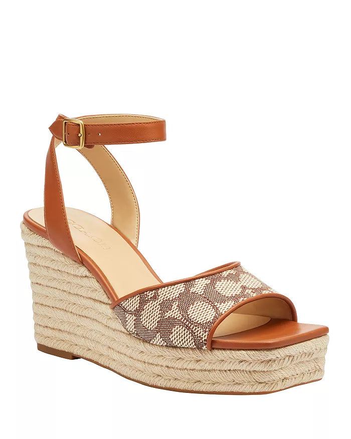 Coach Espadrille Wedge Sandal in Brown