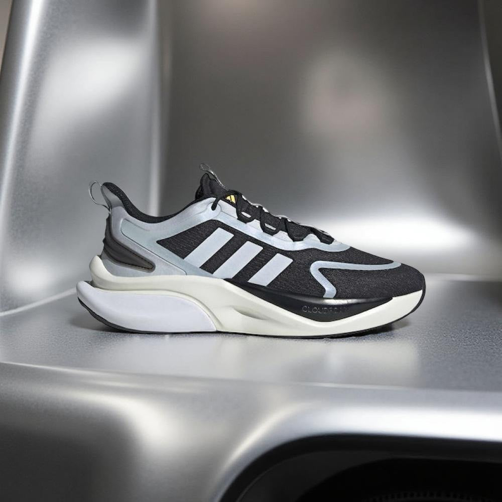 Adidas Alphabounce+ Reflective Detail Running Sneakers in Black