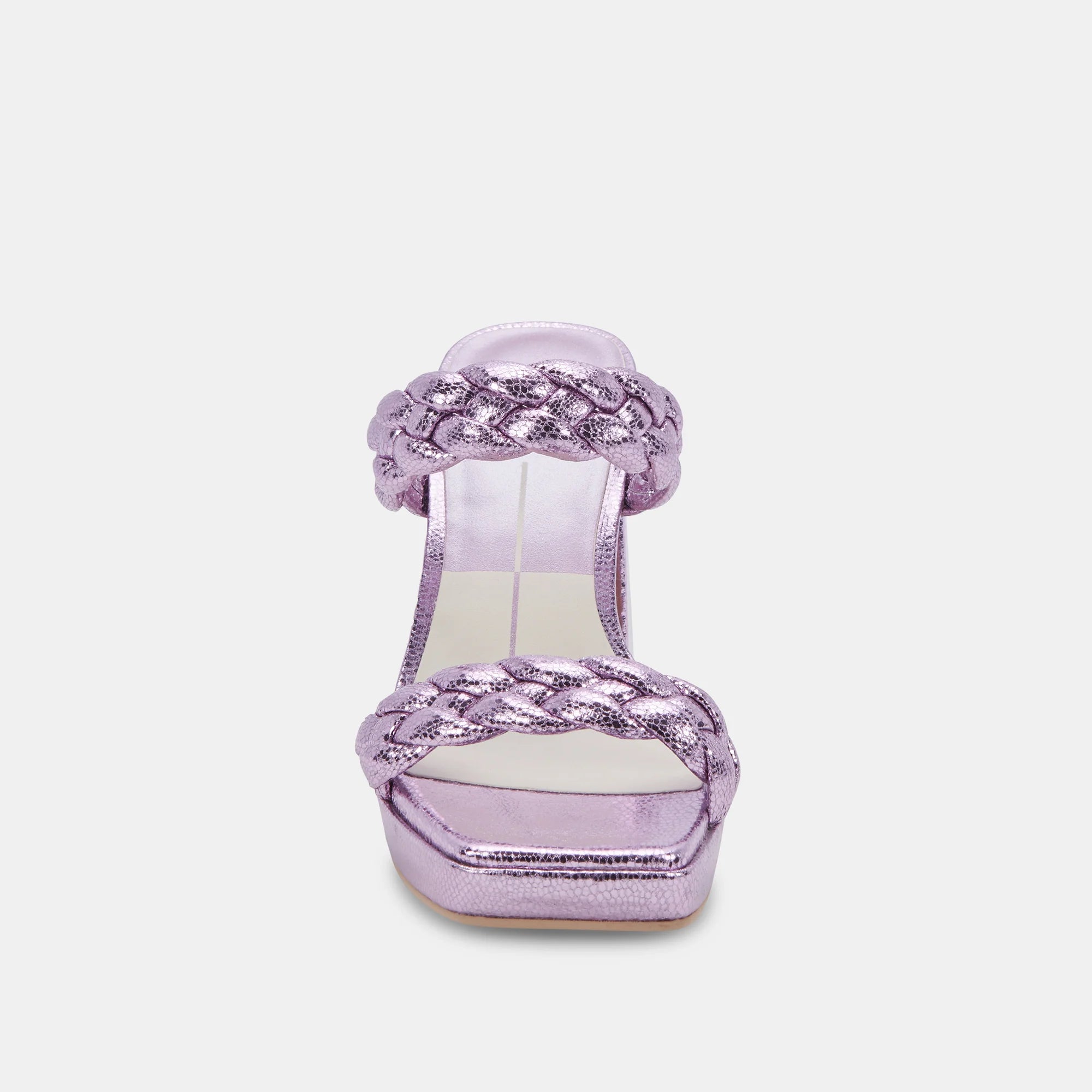 DOLCE VITA LILAC DOUBLE MATTED STRAP PLATFORM MULE