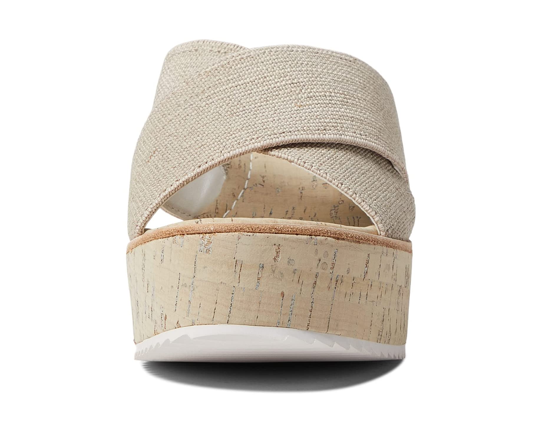 DONALD PLINER CROSS STRAP WEDGE MULE